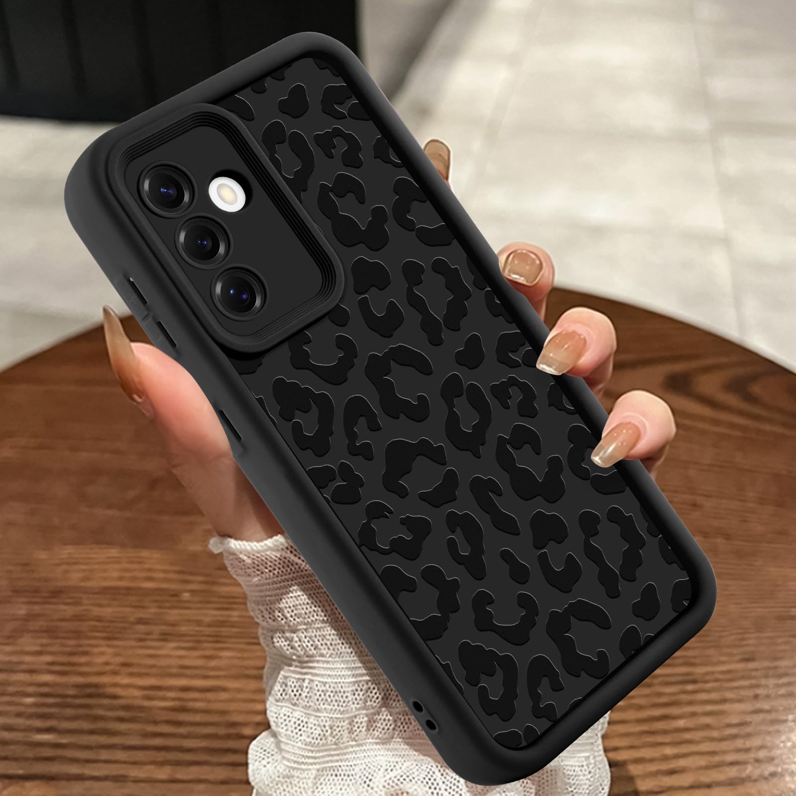 MOWIME Compatible with Samsung Galaxy A36 5G Case, Cheetah Print Shockproof Soft TPU Protective Cover for Women Girls, Slim Anti Scratch Leopard Case