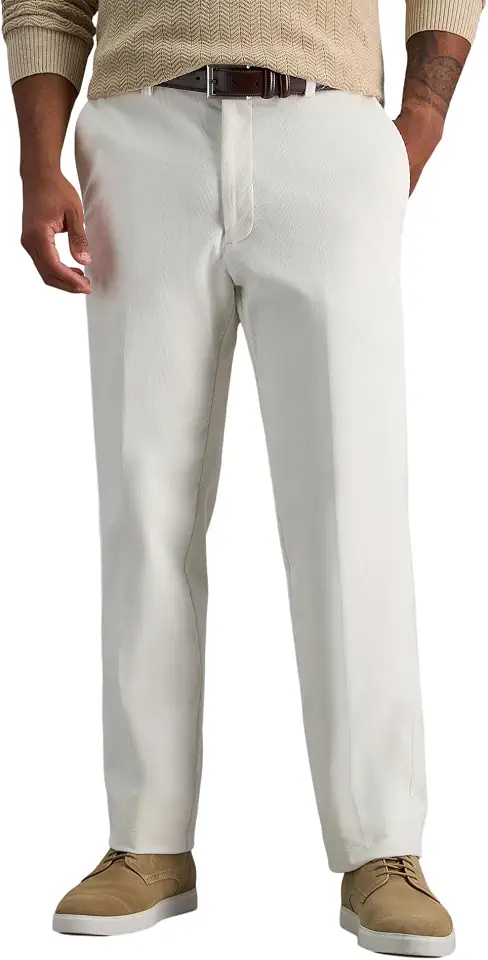 Haggar Classic Stretch Corduroy Ivory