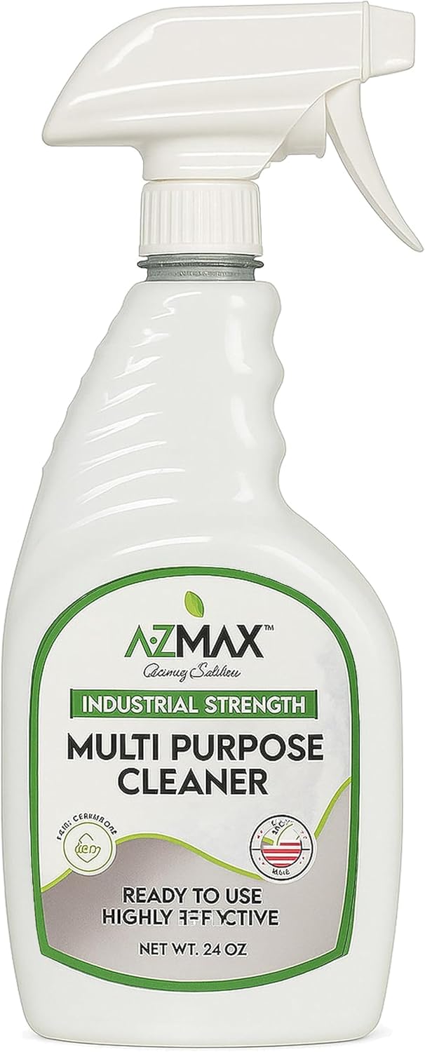 A-Z MAX Multipurpose Cleaning Solution for Kitchen, Bathroom, Outdoor, Yard Equipment, Industrial and Automotive Use, 24 Ounces