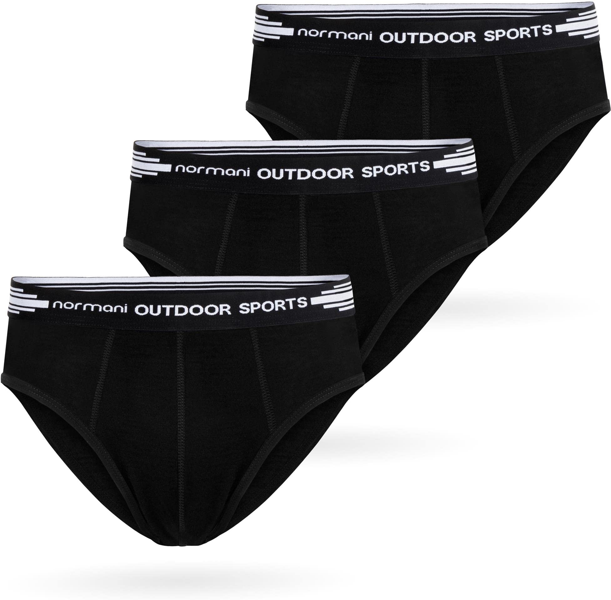 normani 3er Pack Premium Merino Boxershorts Slipper Unterhose - 100% Merinowolle - Funktionsunterwäsche Underwear Retroshorts