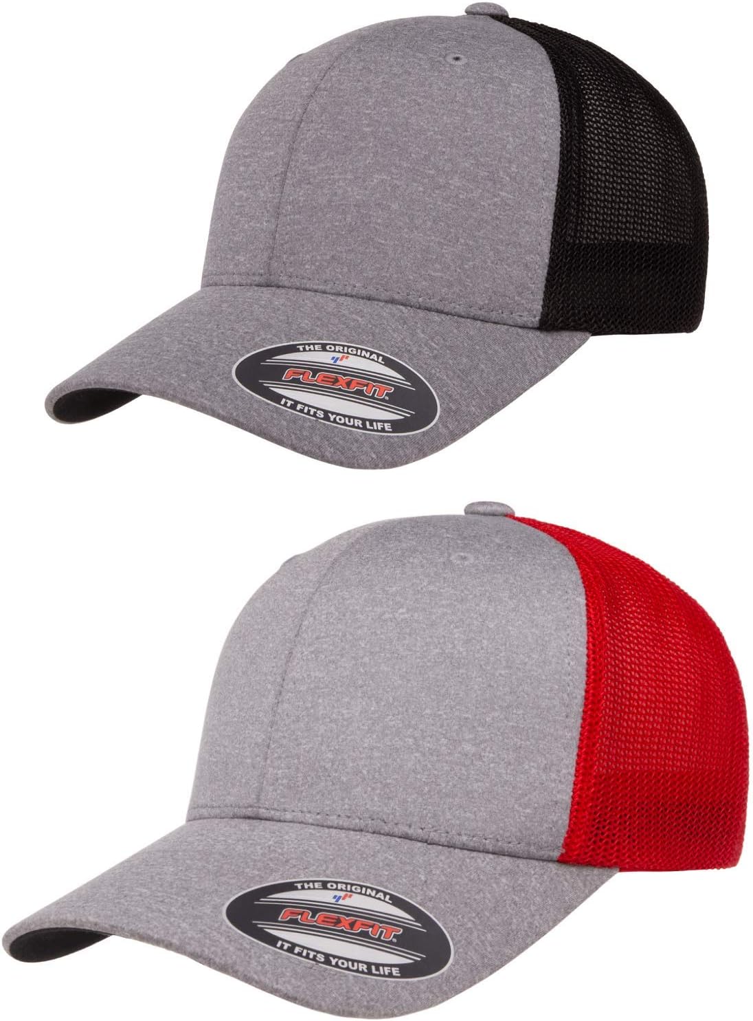 FlexfitMen's Melange Stretch Mesh Cap