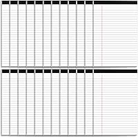 Vista 8 de 12 paquetes de anotadores legales de 8.5 x 11 pulgadas con rayas anchas, anotadores micro perforados de 8.5 x 11 pulgadas, anotadores de escritura