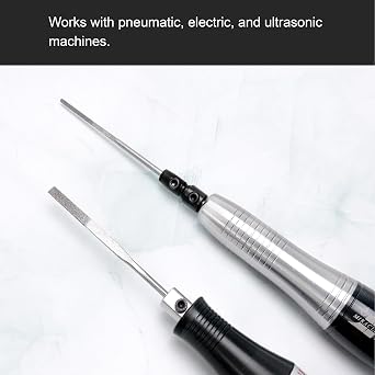 MIRACLE 12-Piece Diamond Taper File Set Multi-Grit (120/200/400/600) Precision Files for Metal, Glass, Ceramic, Nail Fit Pneumatic, Electric & Ultrasonic Tools or 3mm Collet Handle