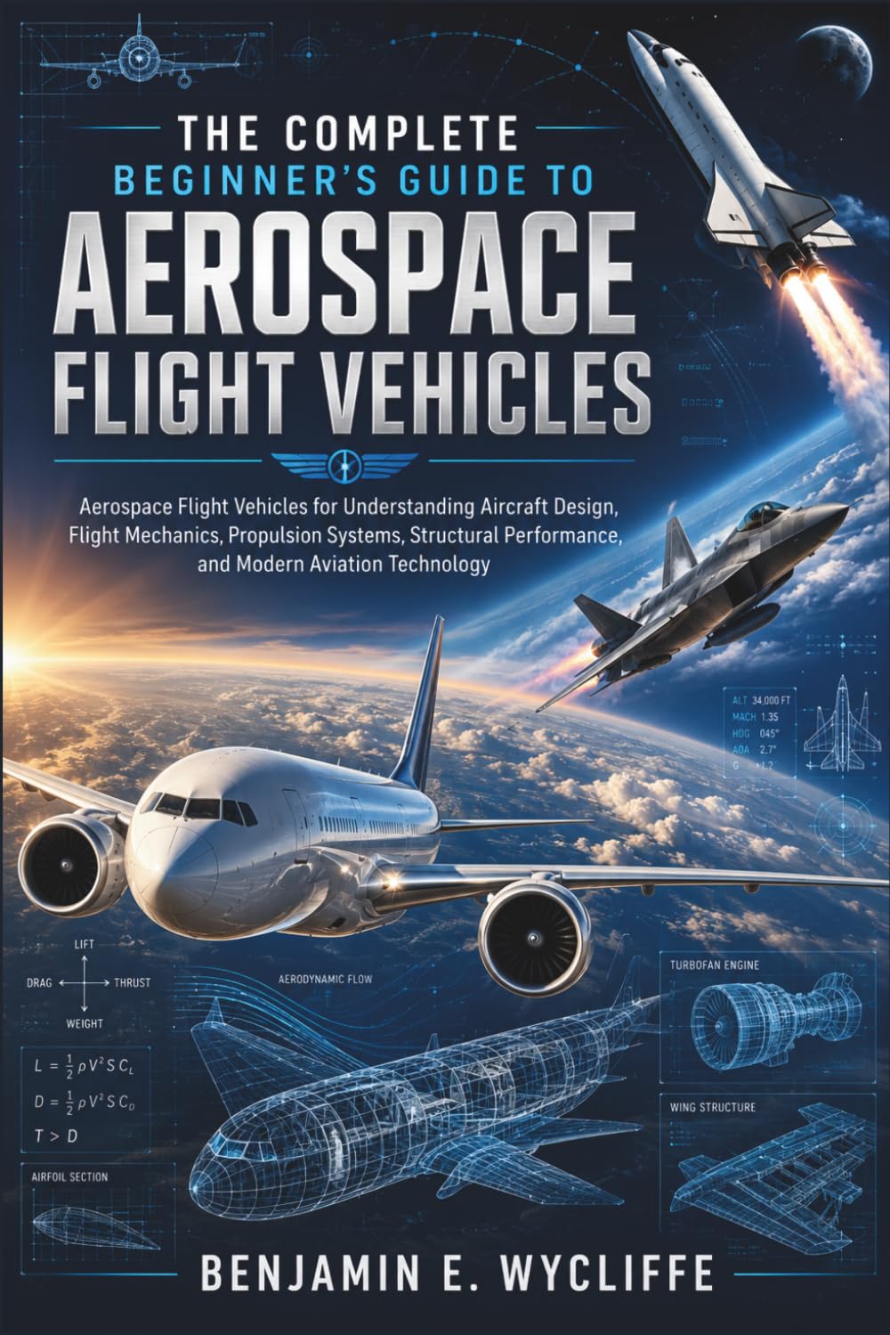 The Complete Beginner’s Guide to Aerospace Flight Vehicles: Aerospace Flight Vehicles for Understanding Aircraft Design, Flight Mechanics, Propulsion Systems, Structural Performance, and Modern