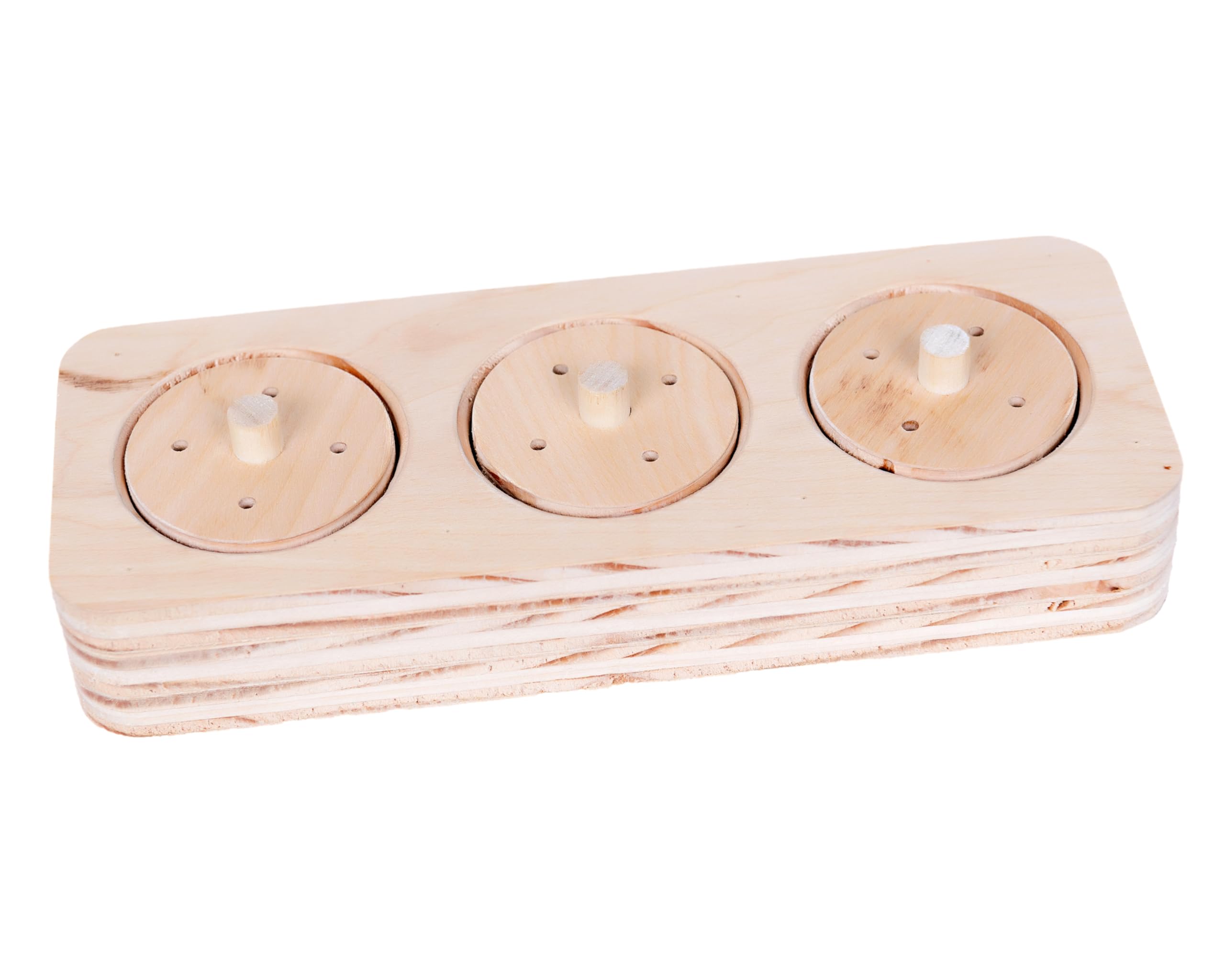 SMALL PET SELECT - Wooden Lid & Drawer Puzzle Bundle for Rabbits Guinea Pigs & Small Pets, Brown, 8”x3”x2” - Image 2