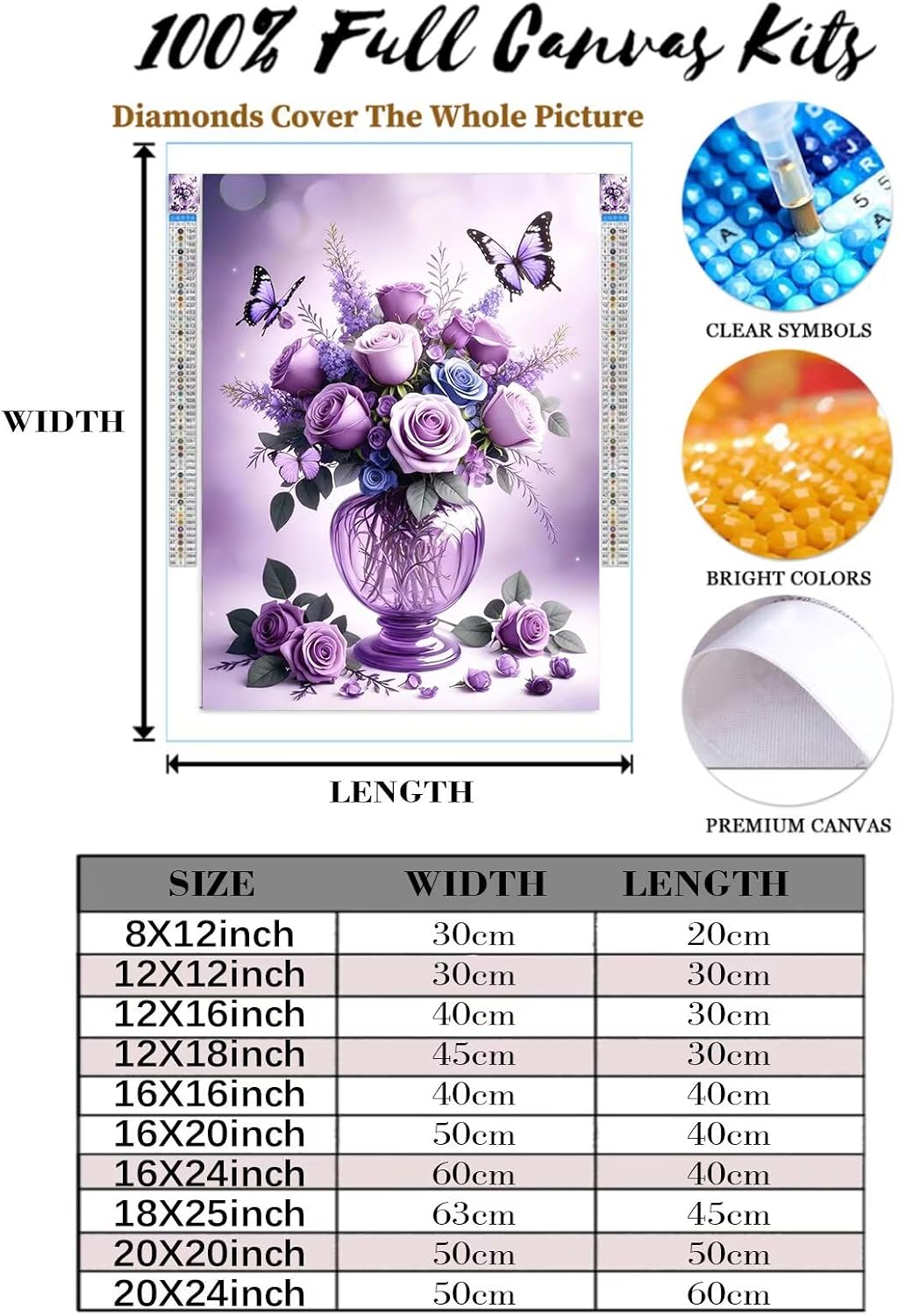 TKNTZ Religious Diamond Art Painting Kits, 5D Christian Cross Diamond Painting Kits for Beginner, DIY Jesus Cross Gem Art Dots for Adults, Perfect for Home Wall Decor 20x24 inch