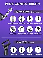 Vista 3 de InnoGear Soporte de micrófono para Blue Yeti, soporte de micrófono de servicio pesado con pantalla antiviento de micrófono y filtro pop de micrófono