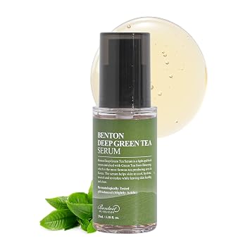 BENTON Deep Green Tea Serum 30ml 1.01 fl.oz._new - مصل الوجه المغذي والمرطب للبشرة الدهنية والحساسة ، البشرة مهدئة