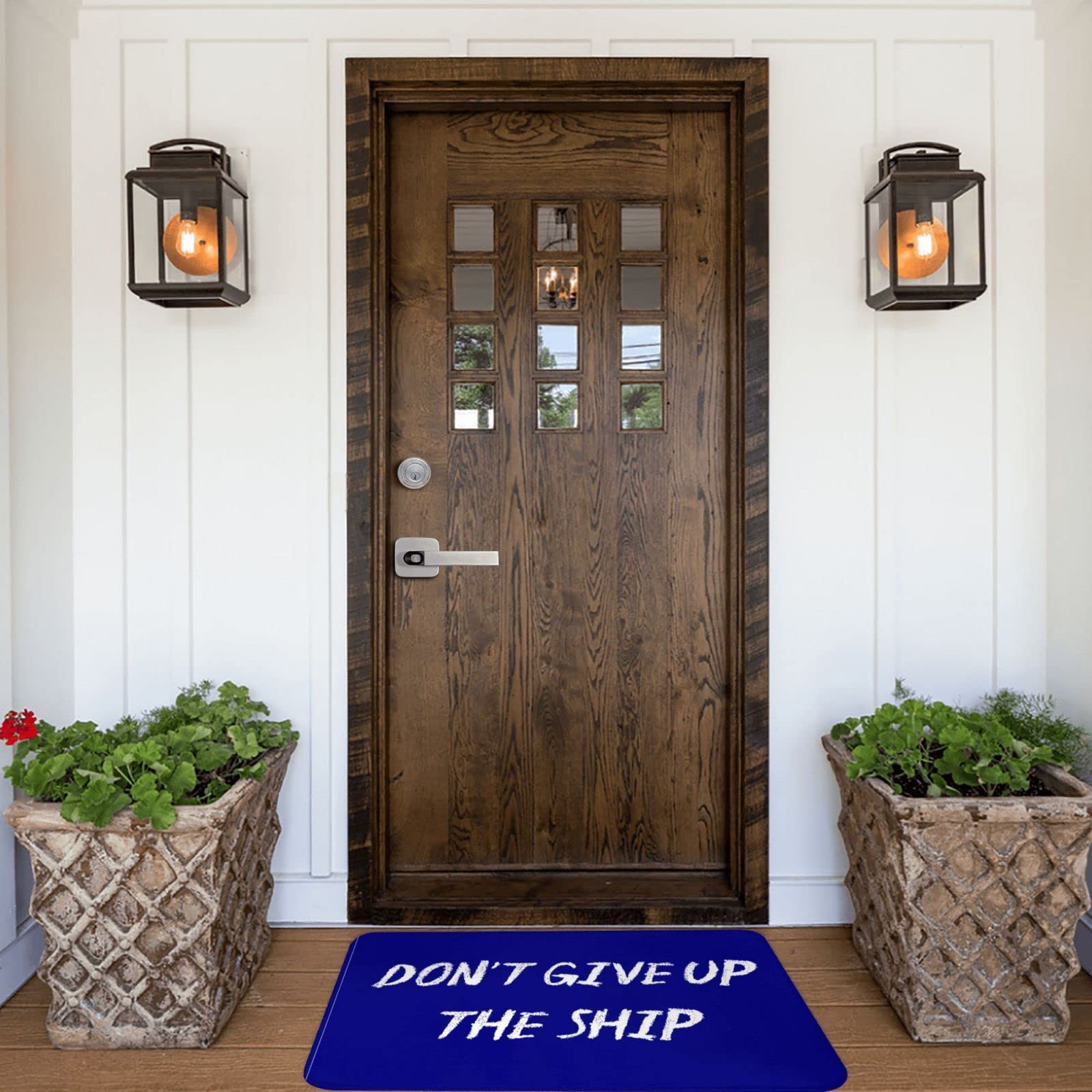 Zerbino per tenda Don't Give Up The Ship Mat Farmhouse Bagno Mats Tappeto Runner da bagno (Dimensioni: 65 x 90 cm)
