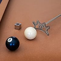 Vista 7 de Sumind Palo de puente retráctil para billar, puente de billar ajustable con cabeza extraíble, mango de madera y 5 ranuras de posición, accesorios