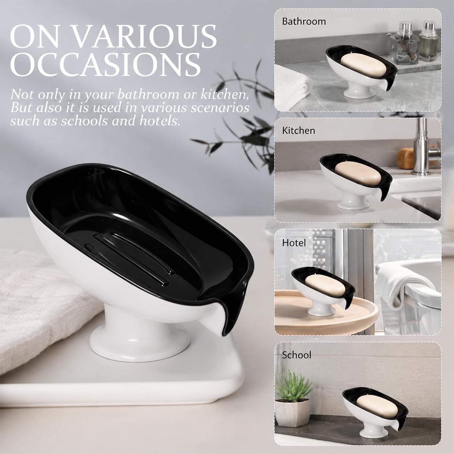 21° Tilt Soap Holder Self-Draining, Compatible with Duke Cannon Bar Soap image 3