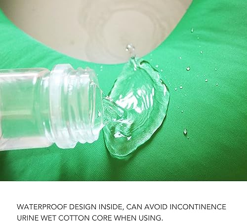 Miniatura 4 de Almohada de dona azul oscuro, cojín suave de alta elasticidad con funda interior impermeable, fácil de limpiar, cojín hemmoroide desmontable