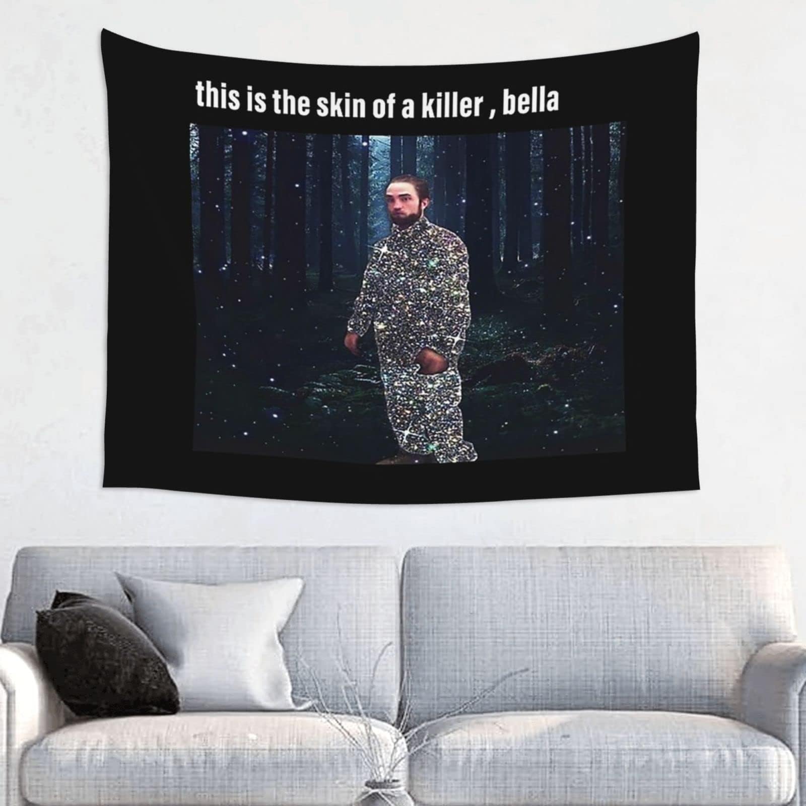 This Is The Skin Of A Killer Bella Shirt, With High Resolution Tapestry Aesthetic Tapestrys One Size Funny Meme Tapestries Wall Hanging Art Poster For Living Room