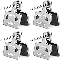 Vista 14 de AGPTEK Pastillas de freno de bicicleta, pastillas de freno de alto rendimiento, pastillas de freno de disco y resorte (semimetálico y resina)