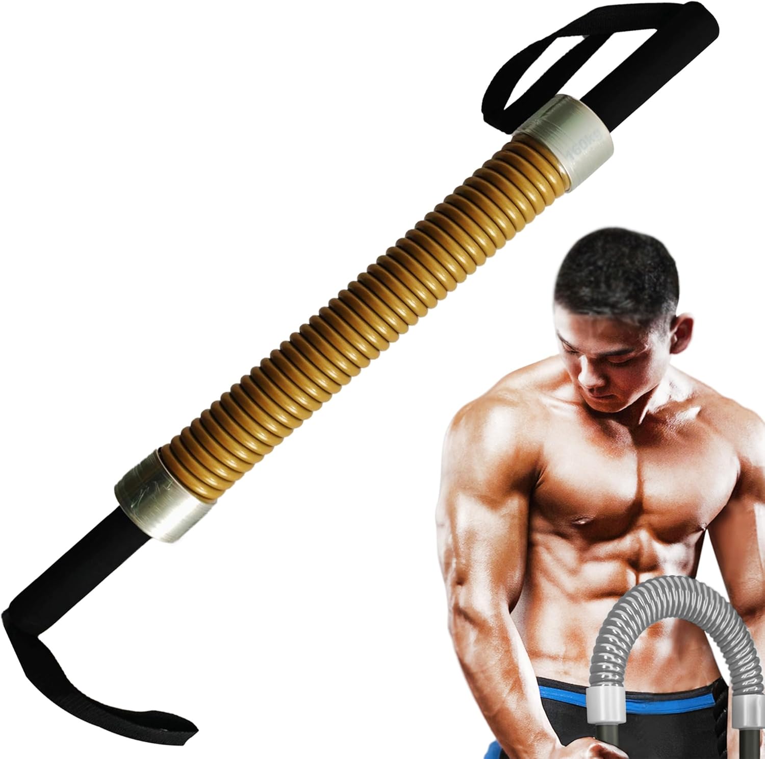 160kg Power Twister, Extra Heavy Duty Chest Expander, Portable Workout Equipment for Strong Man, Exercise Chest, Shoulder, Forearm, Bicep and Arm