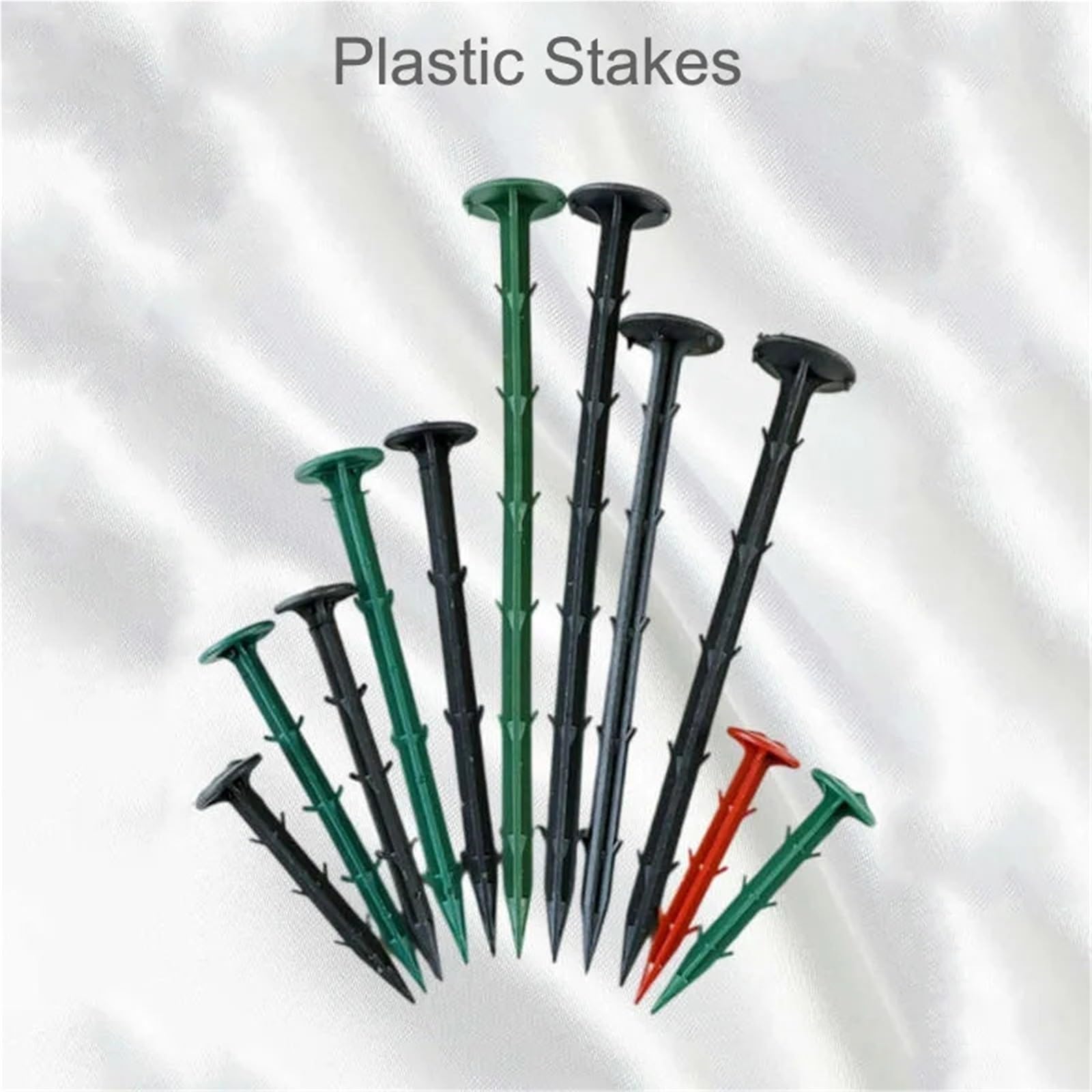 100 Pezzi di picchetti in Tessuto Anti-Erba, in plastica for diserbo, for Tenere Ferma la Rete da Giardino, for Copertura in Anti-Erbacce per Fissaggio(30cm)