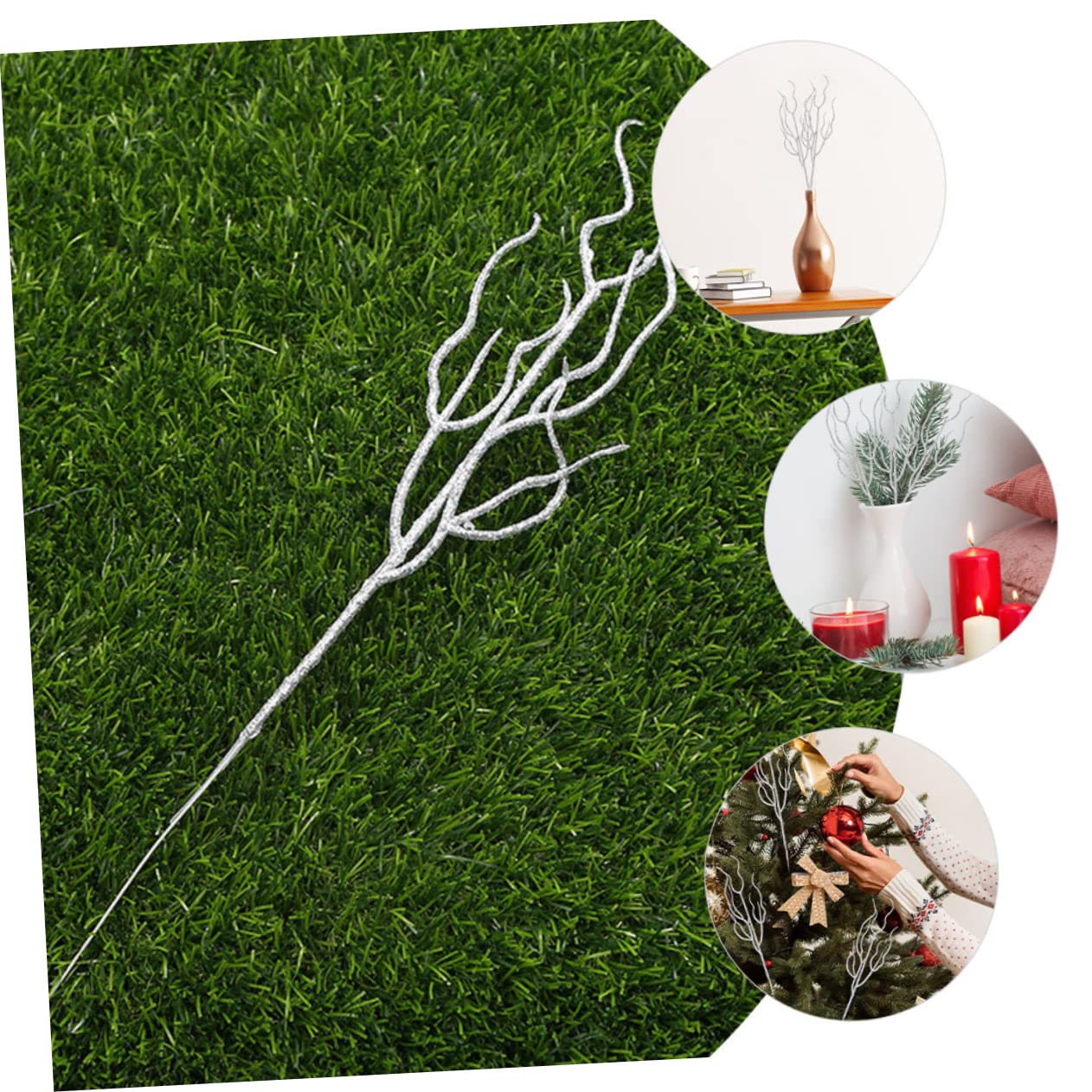 IMIKEYA Christbaumschmuck Zweige 40 STK Künstliche Pflanze Verwelkte Rebe Künstliche Kiefernnadeln Künstliche Pflanzen Winterdeko Weihnachts Party Anlage Weihnachtsbaumzweig Künstliche Äste