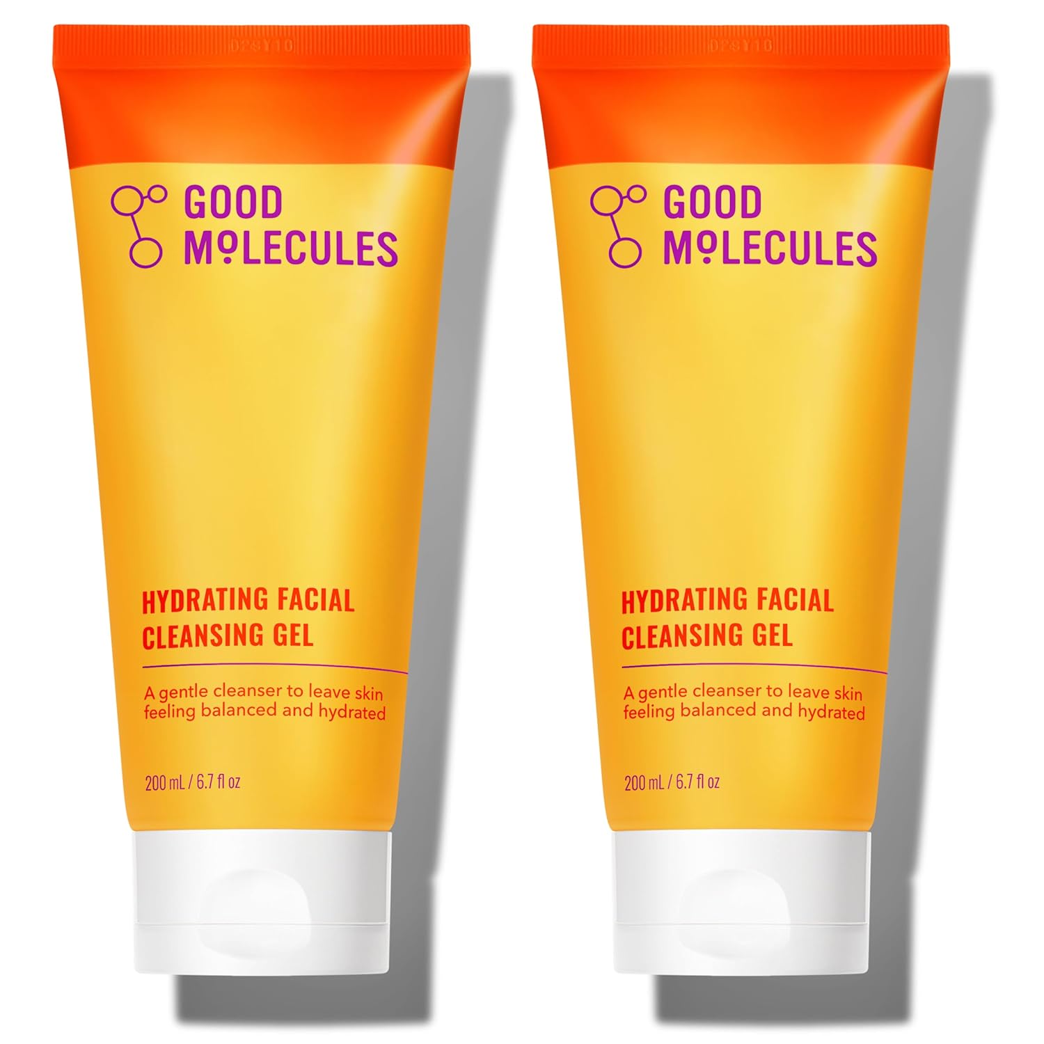Good Molecules Hydrating Facial Cleansing Gel Pack 2 – 200 ml / 6.7 fl oz Each | Face Wash with Rosewater & Pineapple Extracts for Gentle Cleansing and Hydration