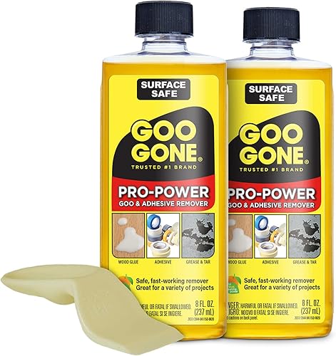 Goo Gone Pro Power - Removedor de adhesivo | Elimina calcomanías, goo, alquitrán, grasa, ideal para herramientas, seguro para superficies, aroma