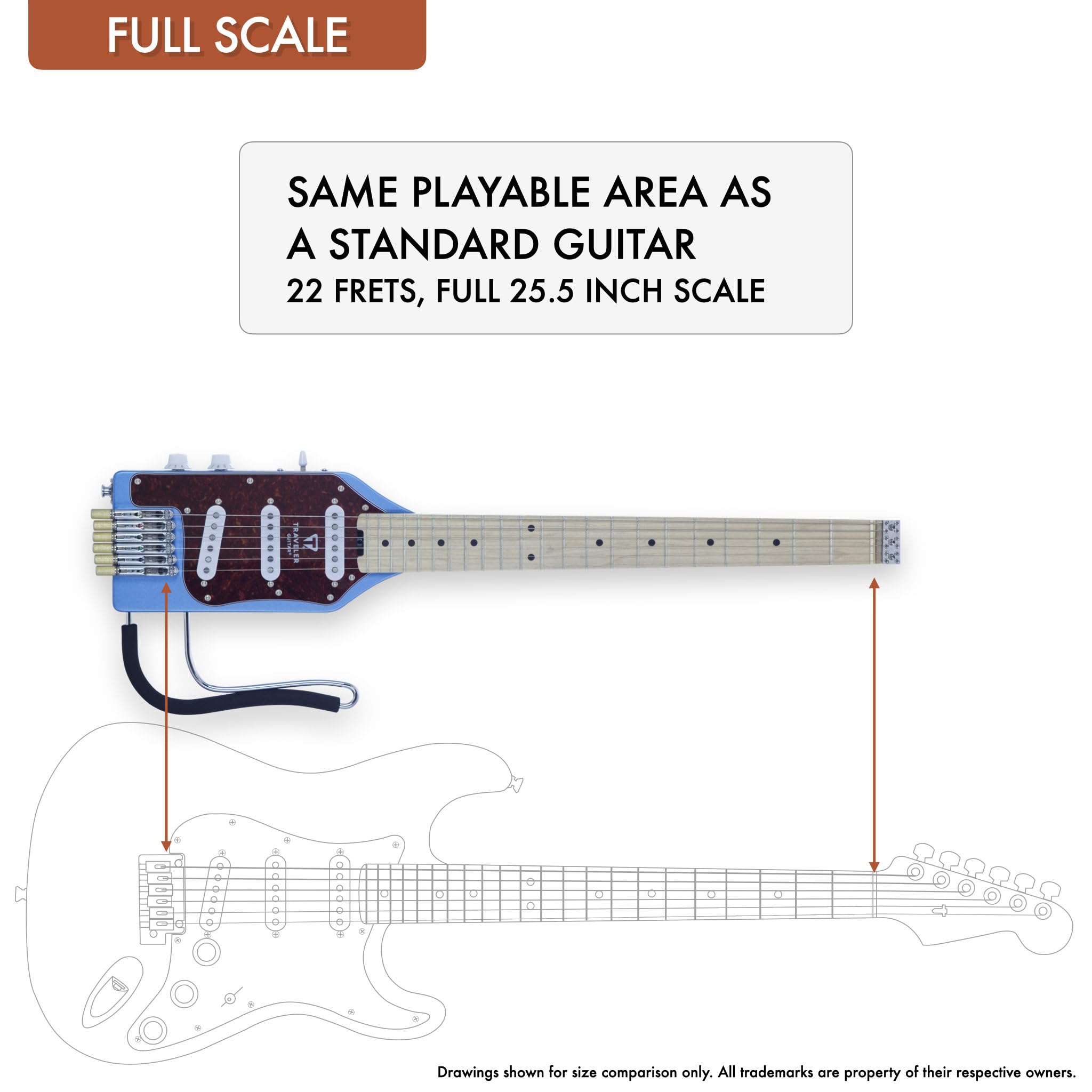 Traveler Guitar - Ultra-Light Electric Deluxe - Satin Blue Metallic