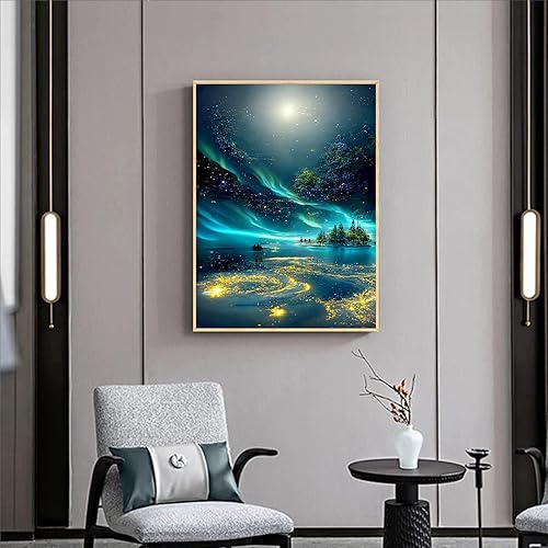 Miniatura 3 de Lunyloer Pintura de diamantes, kits de arte de diamantes 5D para adultos principiantes, pintura de bordado de diamante completo, pintura de punto de