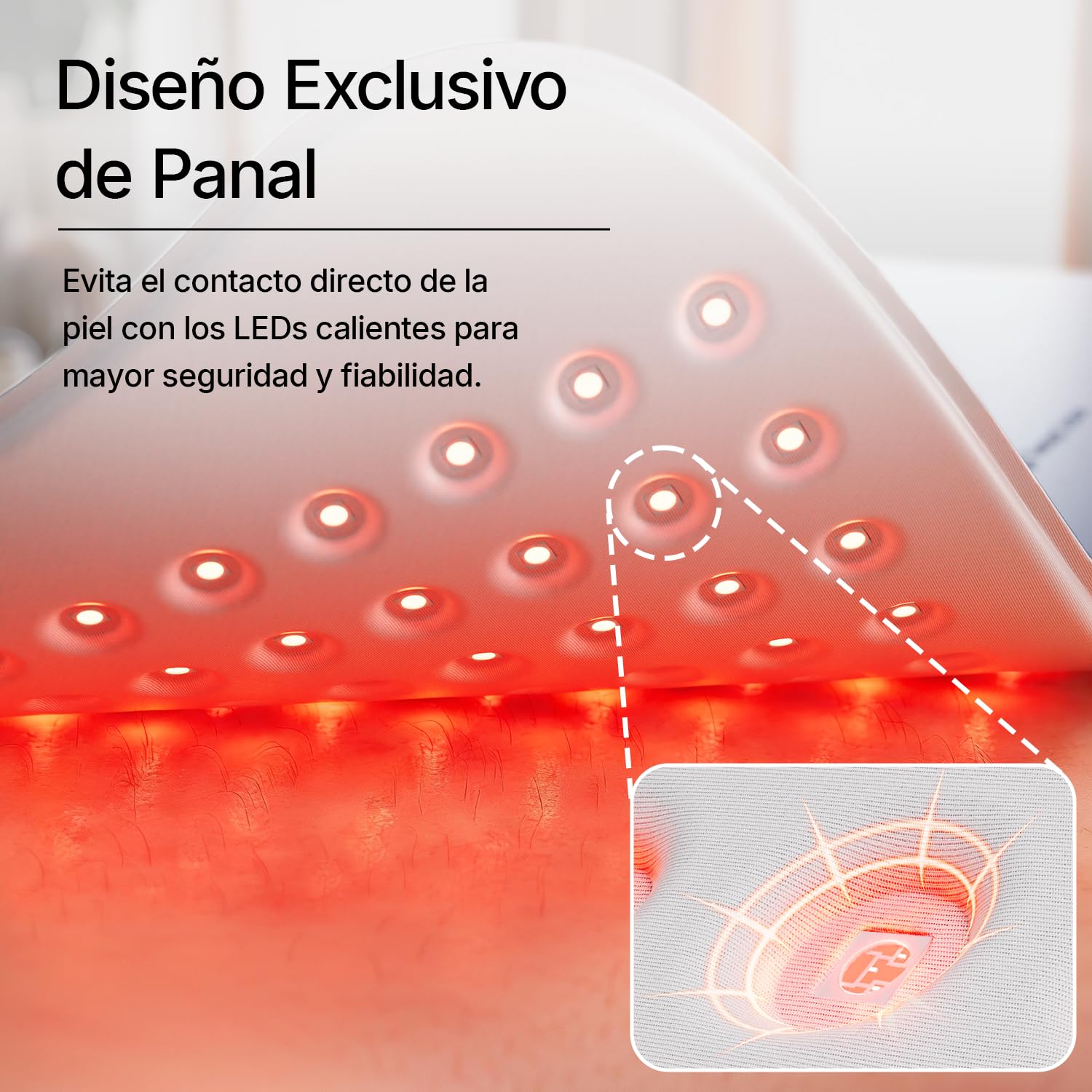 Esterilla de Terapia de Luz Roja e Infrarroja (660nm y 850nm) – Almohadilla LED Flexible Grande para Cuerpo y Espalda, Alivio del Dolor Muscular y Relajación, Uso como Cinturón o Mat (Azul)