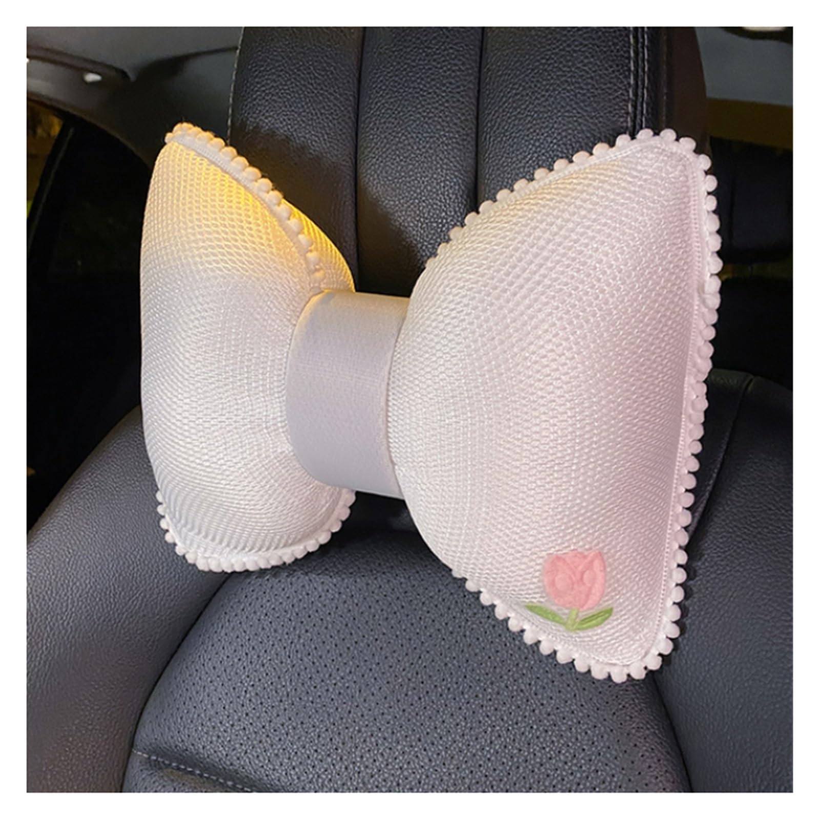 Housse de siège de voiture été universelle en coton lin avec appui-tête