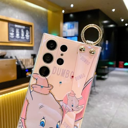 Miniatura 4 de Funda para Samsung Galaxy S23 Ultra de 6.8 pulgadas, brillante con soporte de correa, diseño chapado en IMD de silicona, a prueba de golpes, funda