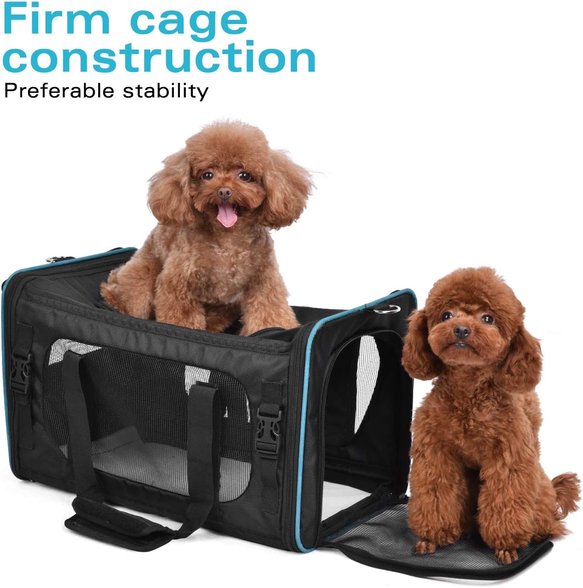 PPOGOO Pet Travel Carriers with Support Soft-Sided for Cats and Dogs Airline Approved Non-Toxic Odorless oldsmall
