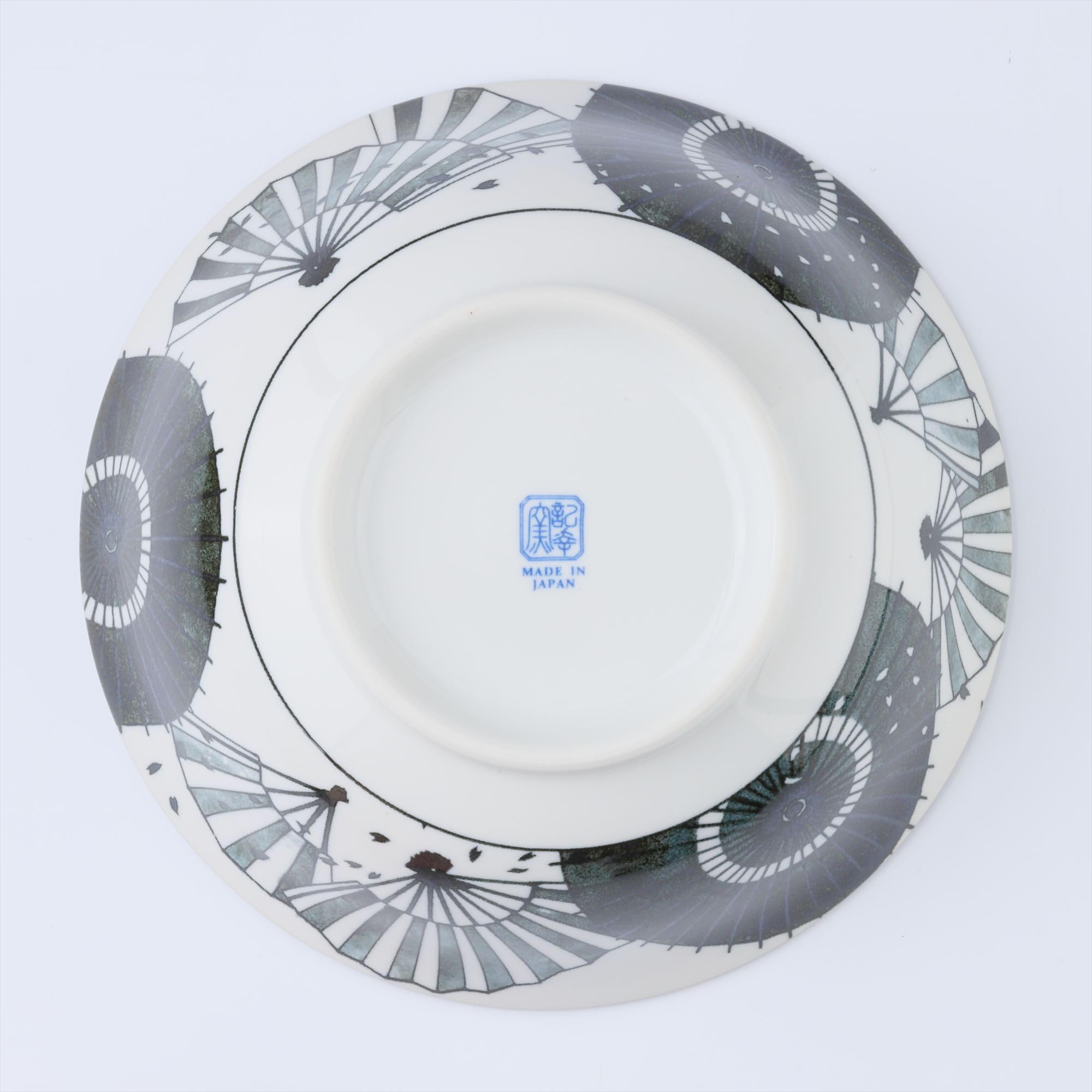 Mino Ware Donburi - Cuenco de cerámica para fideos ramen, 8.1 pulgadas, 24 onzas líquidas, diseño japonés MAIKO
