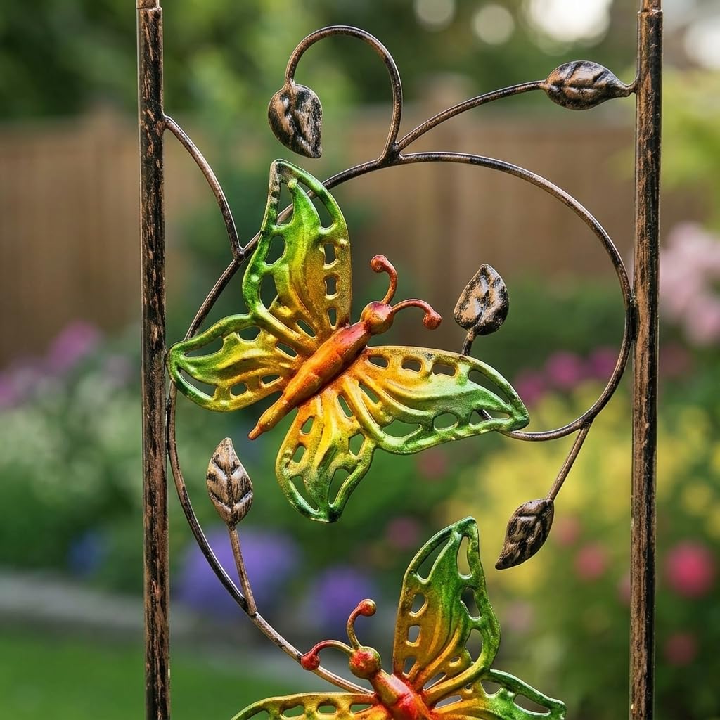 Vogeltränke Gartendeko Rost, Rostbeständiges Vogelbad für Wildvögel, Wetterfeste Vogeltränke Stehend aus Eisenmaterial, Dekoratives Gartenaccessoire, Modern, minimalistisch mit Sch
