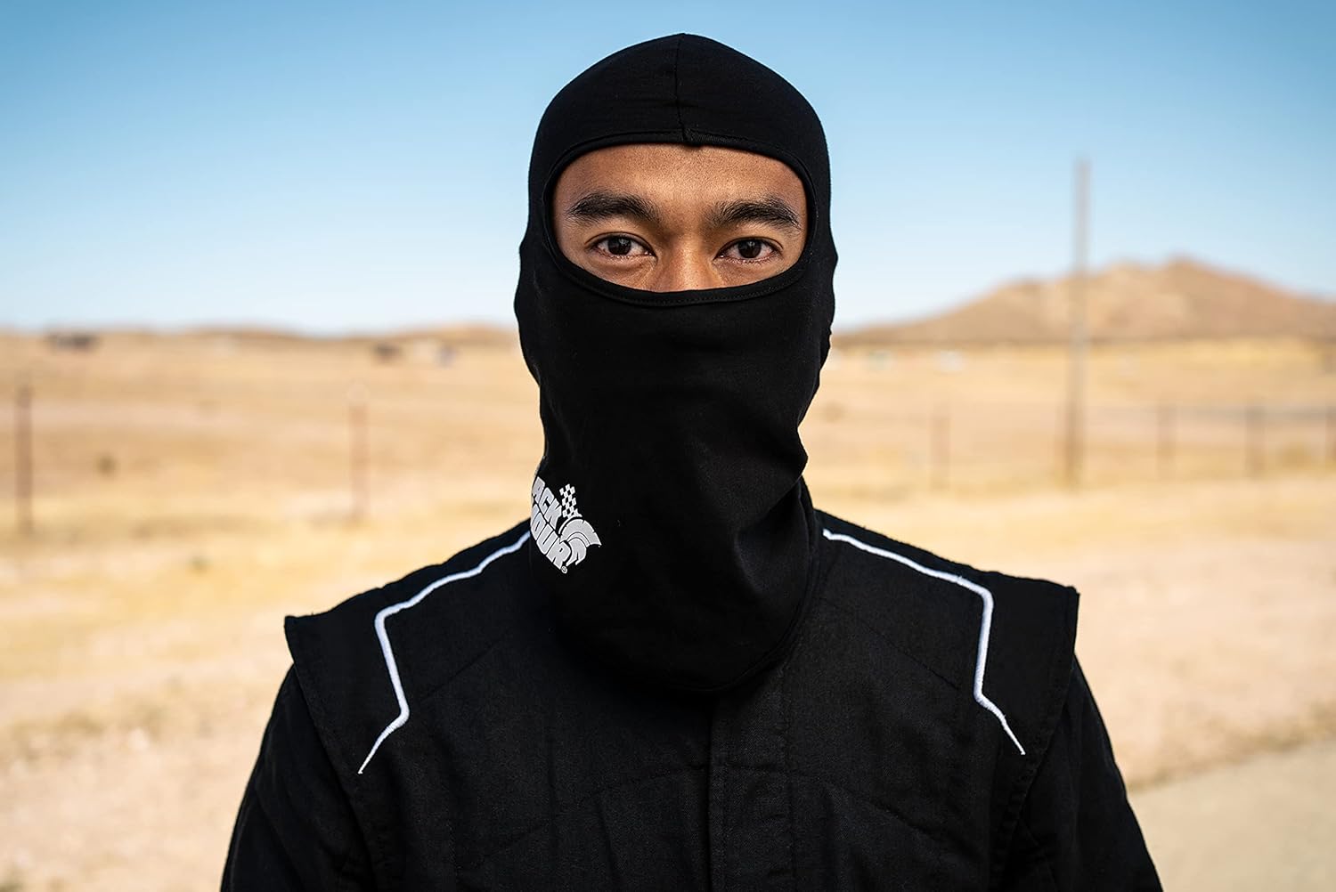 TRACK ARMOUR] Racing Head Sock Balaclava for Auto and Motorcycle Racing Black Color TAHS-BK - Image 5