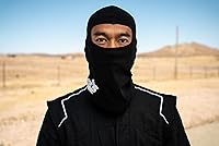 Vista 5 de TRACK ARMOUR] Pasamontañas de cabeza para carreras de auto y motocicleta en color negro TAHS-BK