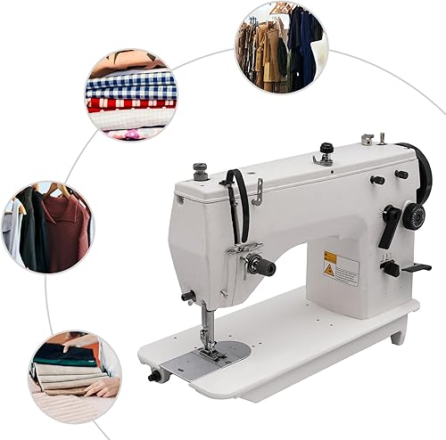 Miniatura 3 de BBISYS Máquina de coser de alta resistencia,Máquina de coser industrial con kit de accesorios,Máquina automática industrial de telas de cuero de