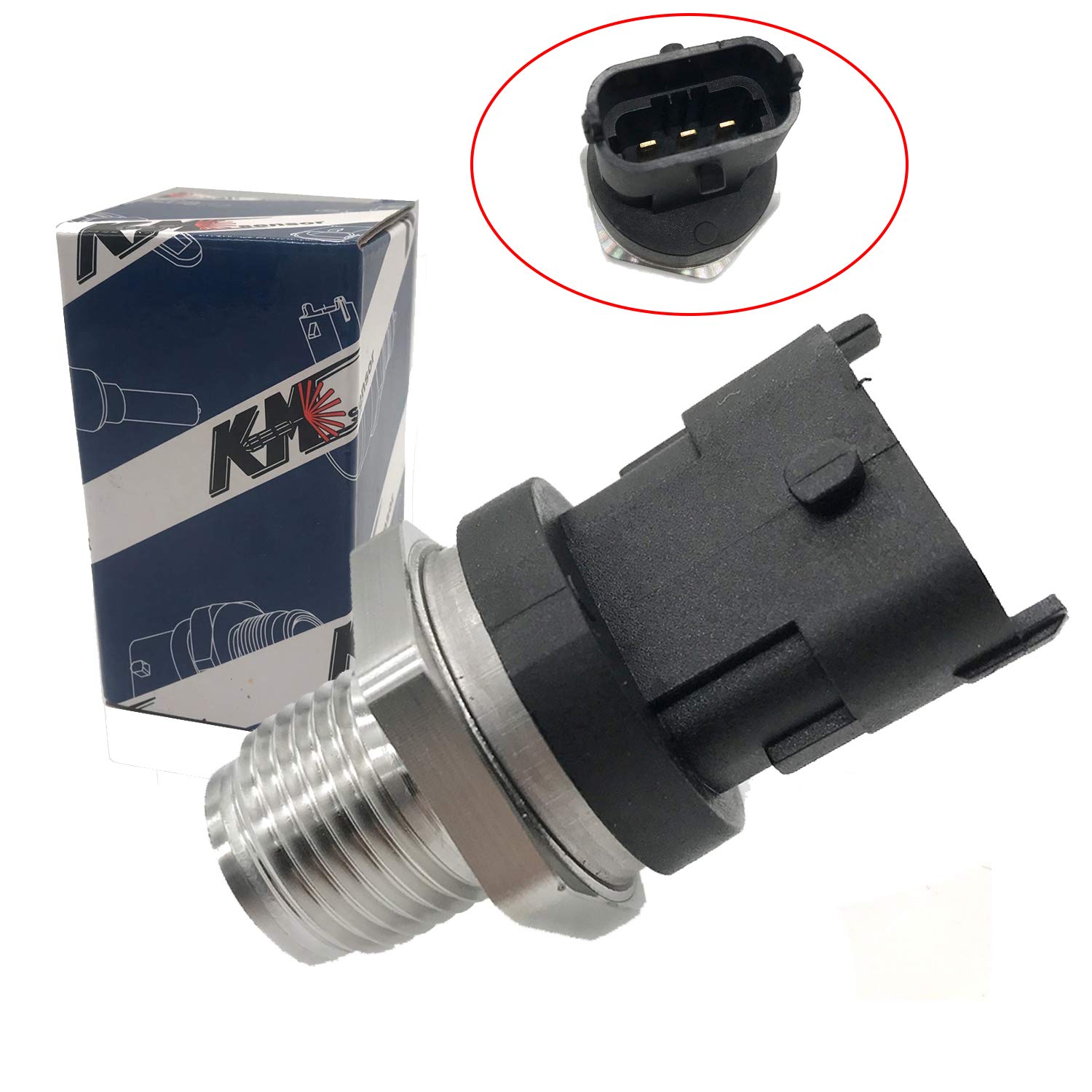 Amazon.com: kmdiesel 0281006327 Diesel Fuel Rail Pressure Sensor  