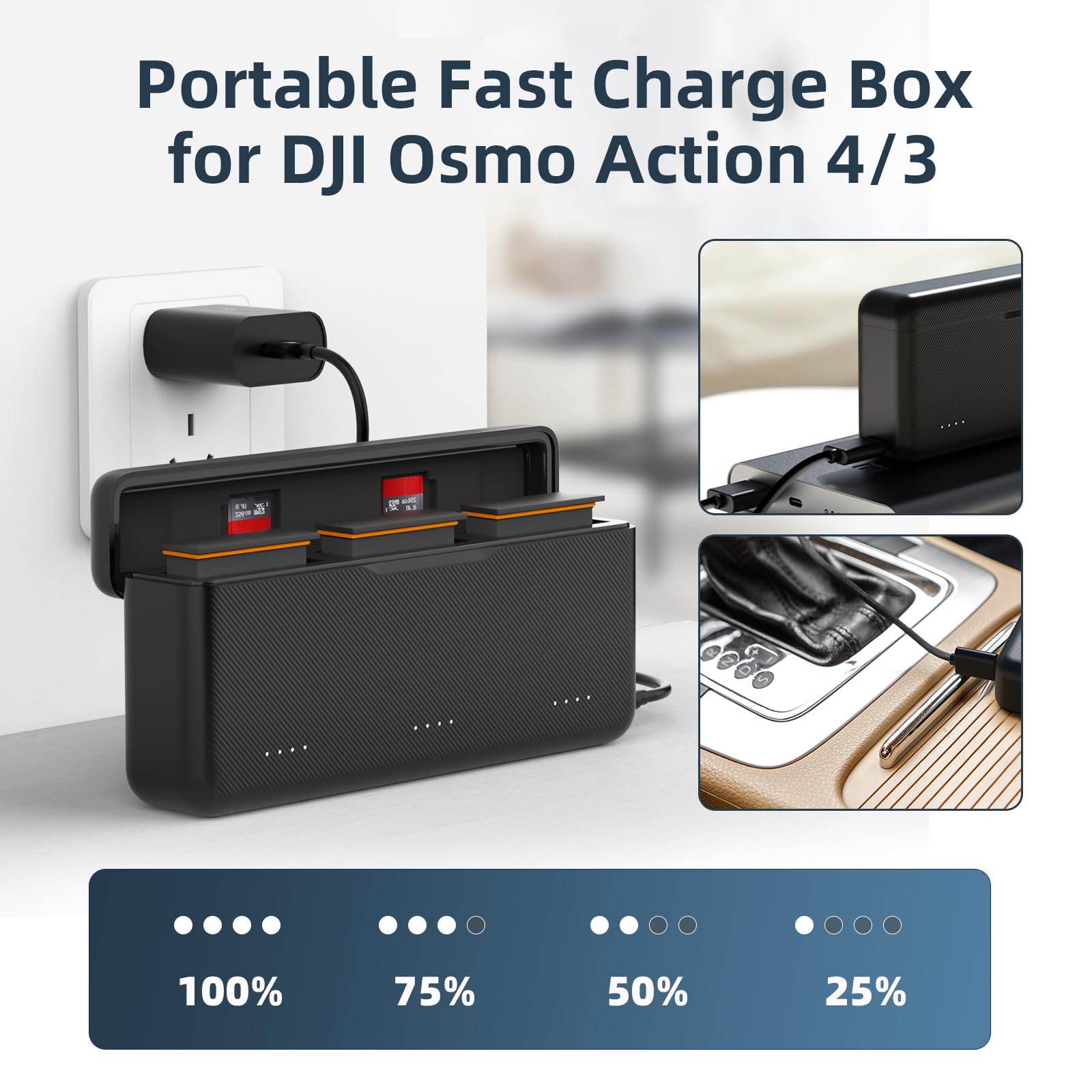 DJI Osmo Action 5 Pro Adventure Combo, 1/1,3 inç sensörlü aksiyon kamerası 4K, 3 pilli 12 saat