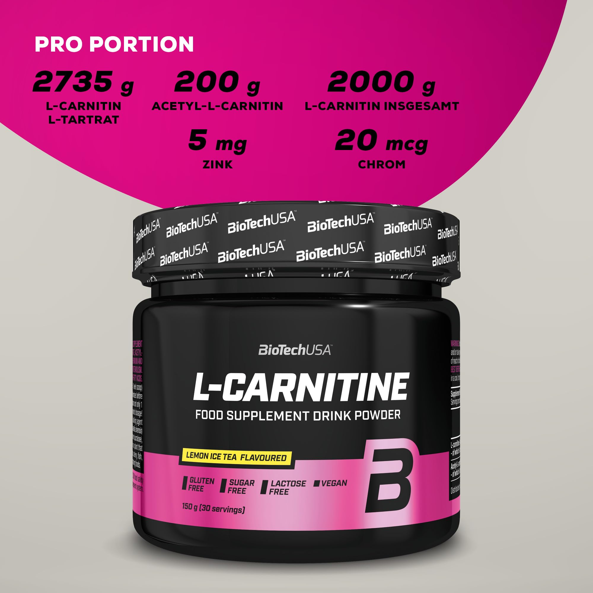 l carnitin biotech USA L-Carnitin Liquid 100.000 Carnitine supplement combines the potent benefits of L L-Carnitine + Chrome - 60