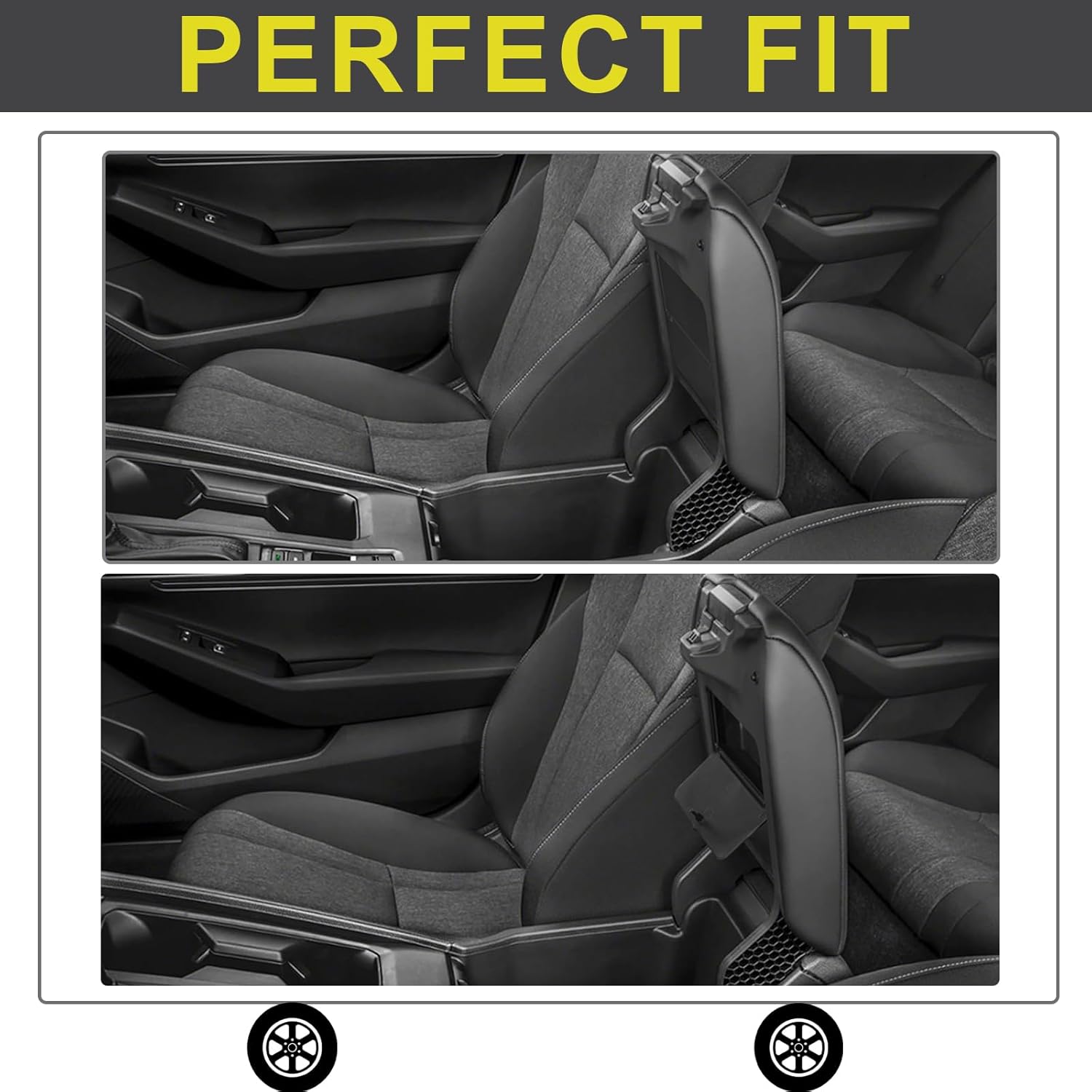 PIMCAR Center Console Hidden Organizer for 2026 2025 2024 2023 Honda Accord LX EX Sport EX-L Sport-L Touring Hybrid Armrest Box Secret Compartment One-Touch Hidden Storage Accessories