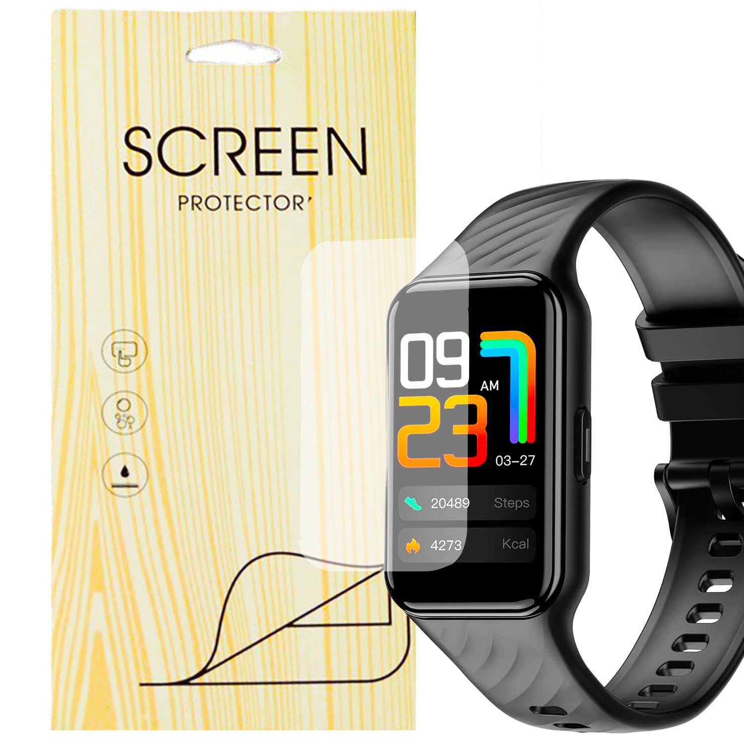 [6 Pedazo] Blando Protector Pantalla Compatible para Smartwatch Baolubao Reloj Inteligente Hombre Mujer 1,47" R10 (6 Pedazo Protector)