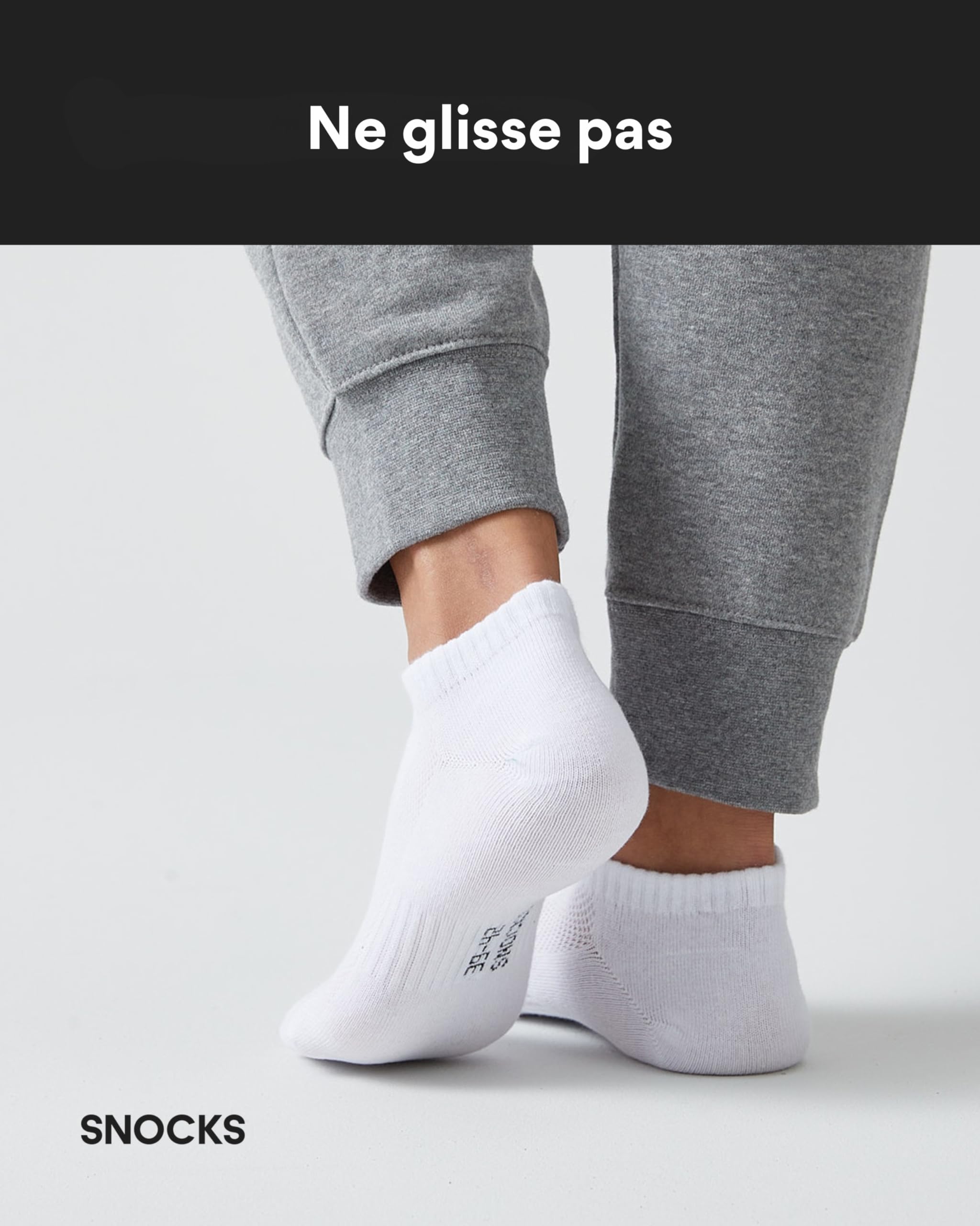 Snocks Chaussettes en Fibre de Bambou - Lot de 6 Socquettes Basses Homme et Femme - Chaussettes Douces et Respirantes Contre la Transpiration Taille 35-50