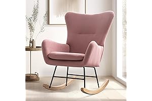 Bonzy Home Velvet Rocking Chair: Comfort and Style for Modern Nurseries