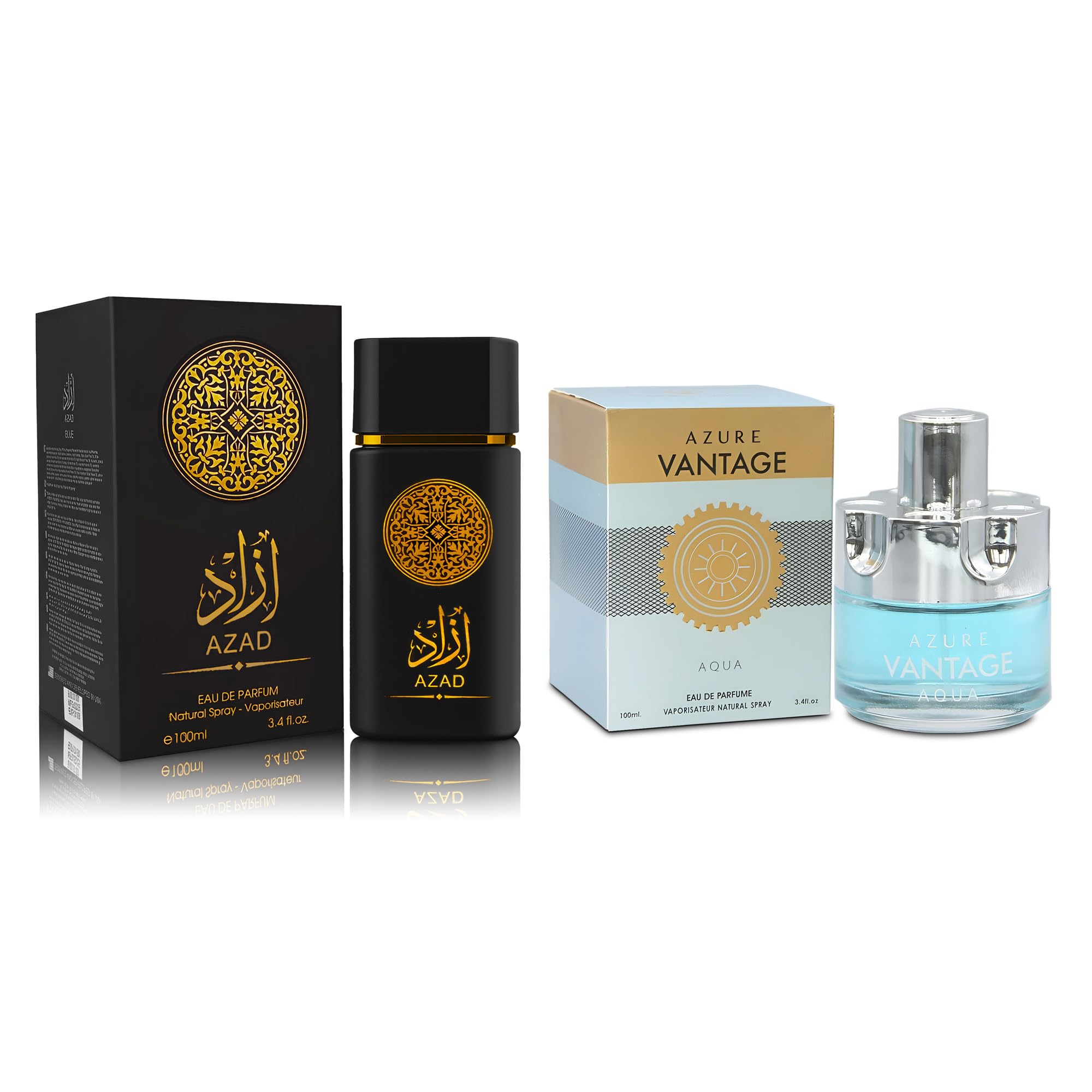 Amazon.com : AZAD Men's Perfume Set, 2 x 100ml Eau de Parfum