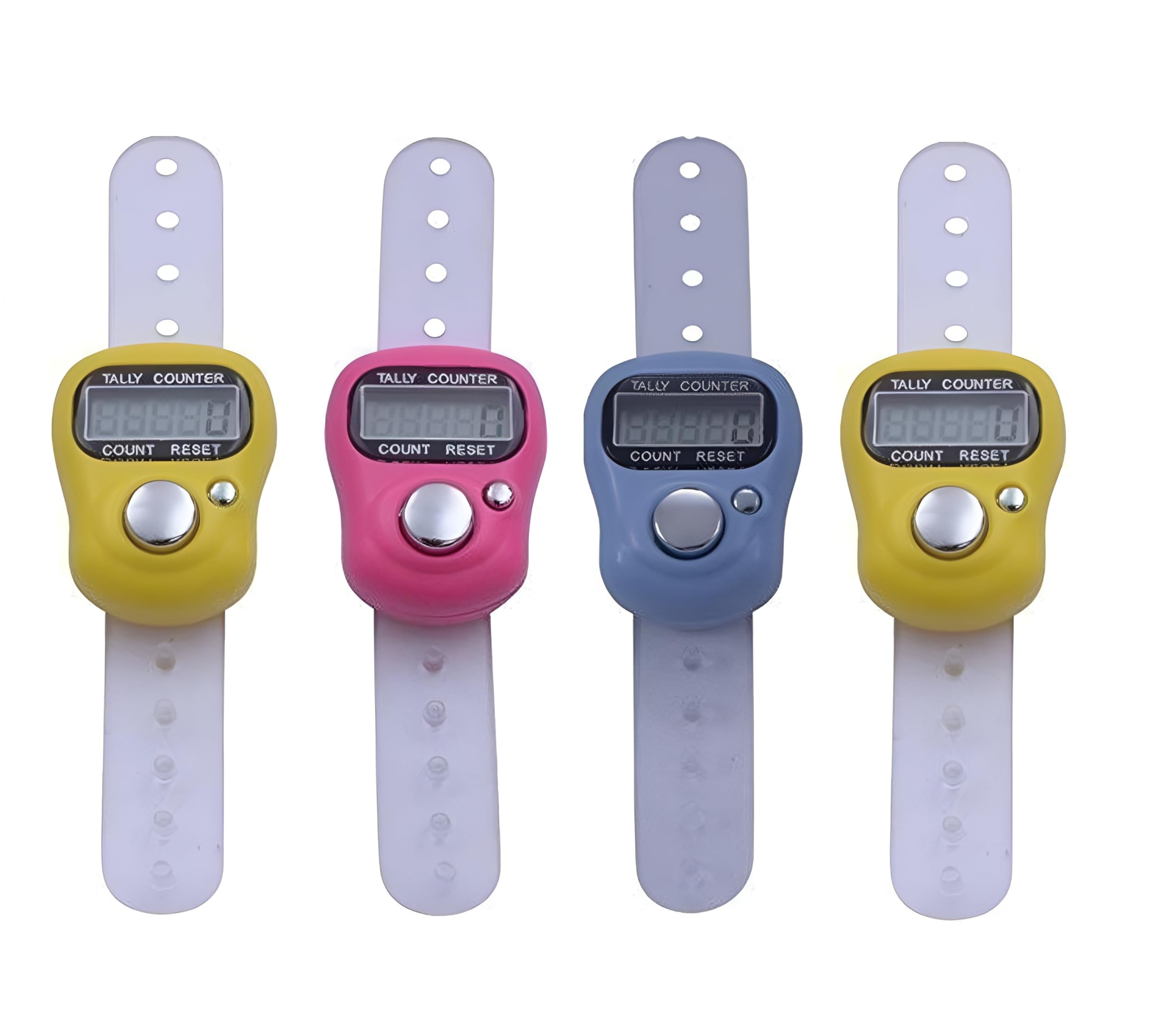 Digital Hand Finger Tally Counter Finger Ring Tasbih Jaap Maala Digital Tally Counter (Pack of 4, Multicolor) (B0CZHN6Z9K) Amazon Price History, Amazon Price Tracker
