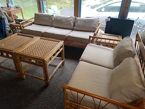 Miniatura 9 de Sqodok - Fundas de cojín de patio de 22 x 20 pulgadas, fundas de cojín impermeables para muebles de patio, paquete de 2 fundas de cojín de repuesto