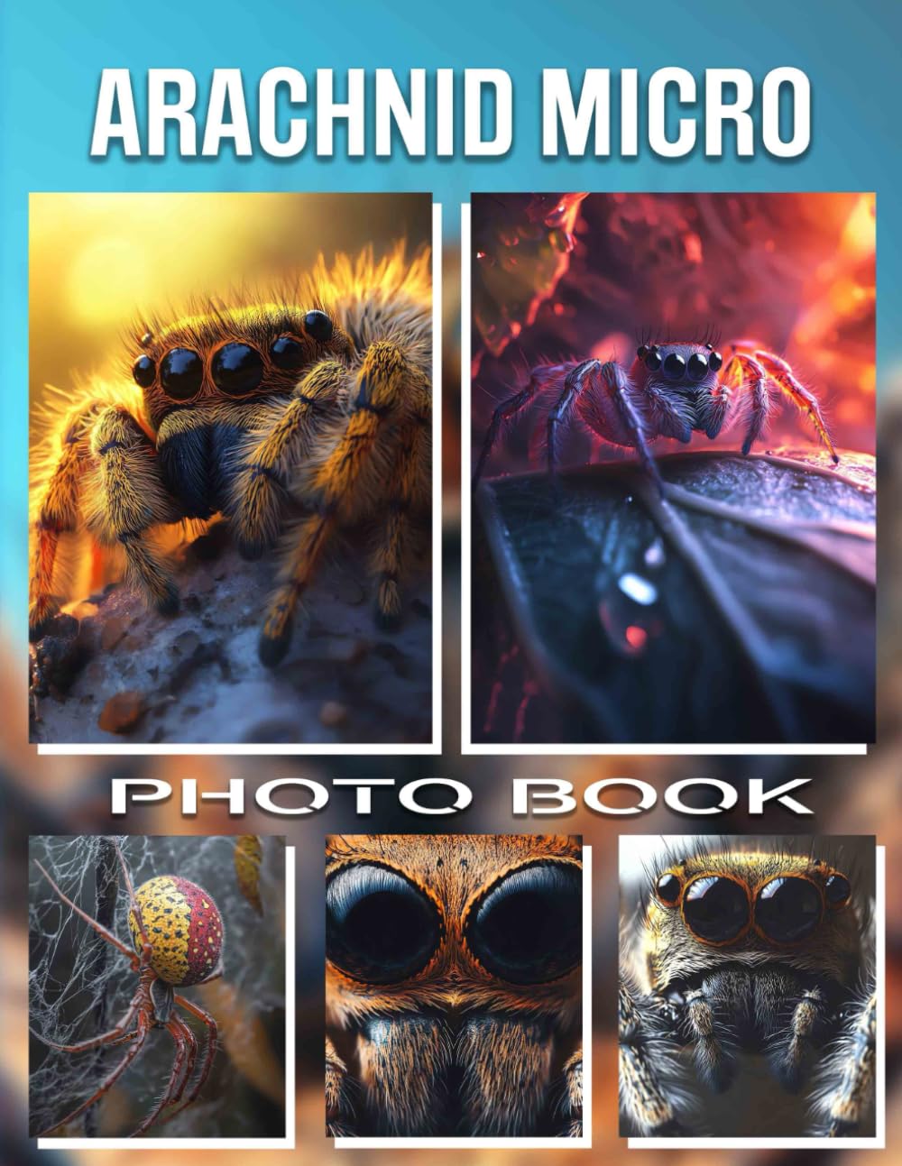 Arachnid Micro Photo Book: Explore 40 Intricate Images Of Tiny Spiders For Enthusiasts, Students, And Nature Lovers