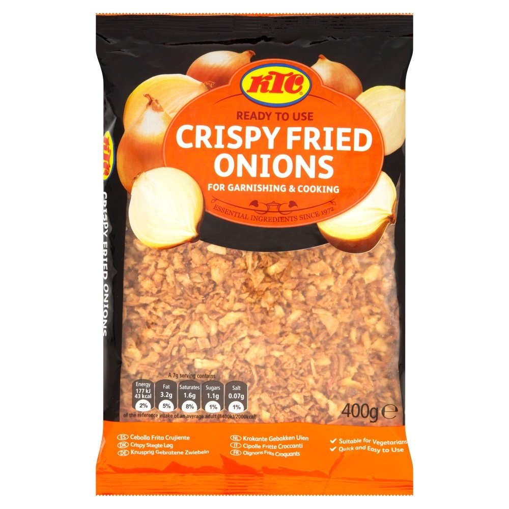 KTC Fried Onions 400g (Pack of 2) Ready To Use