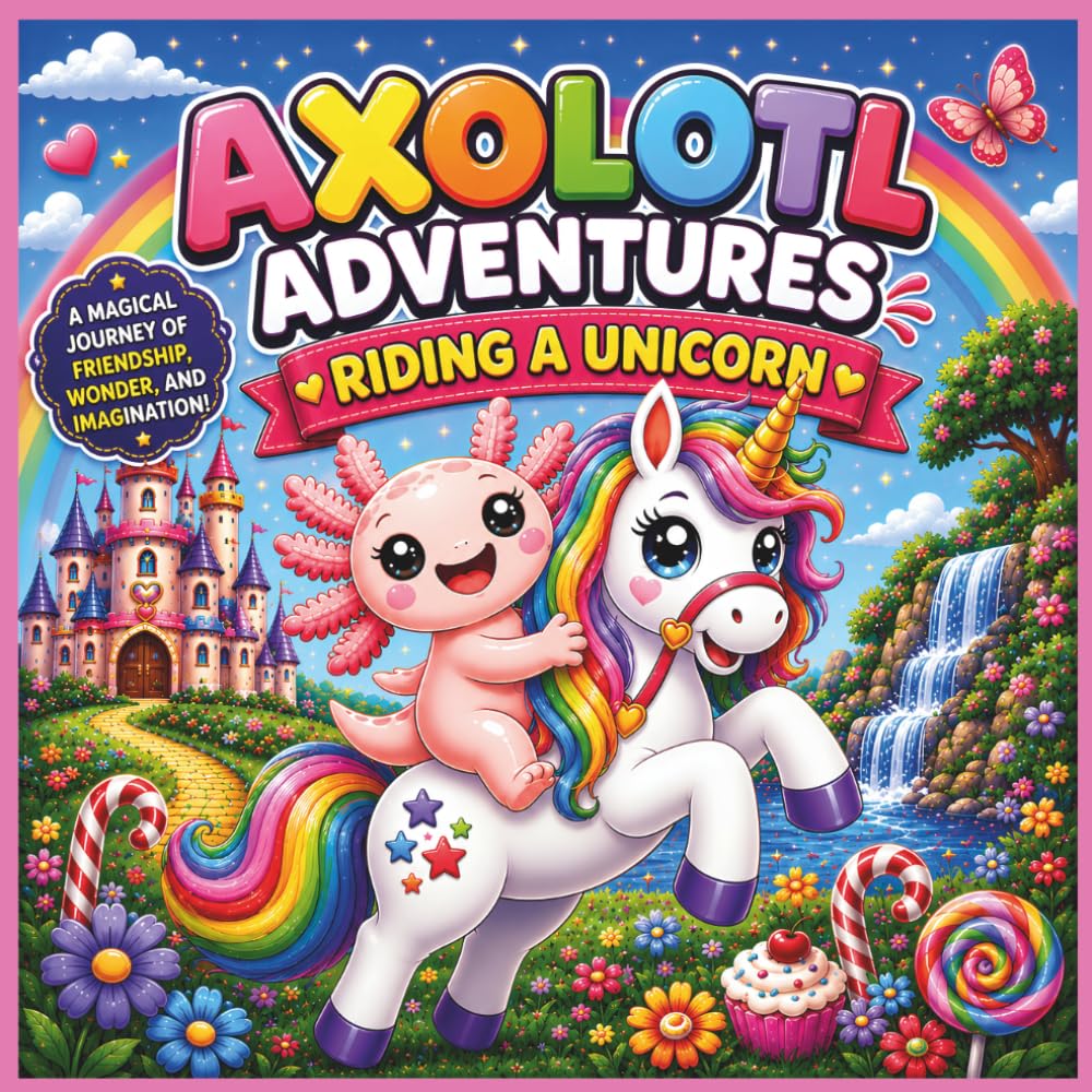 Axolotl Adventures: Riding a Unicorn: A Magical Journey of Friendship, Wonder, and Imagination for Kids Ages 3–7| Axolotl Storybook| Unicorn Adventure ... (AXOLOTL ADVENTURES STORYBOOKS)
