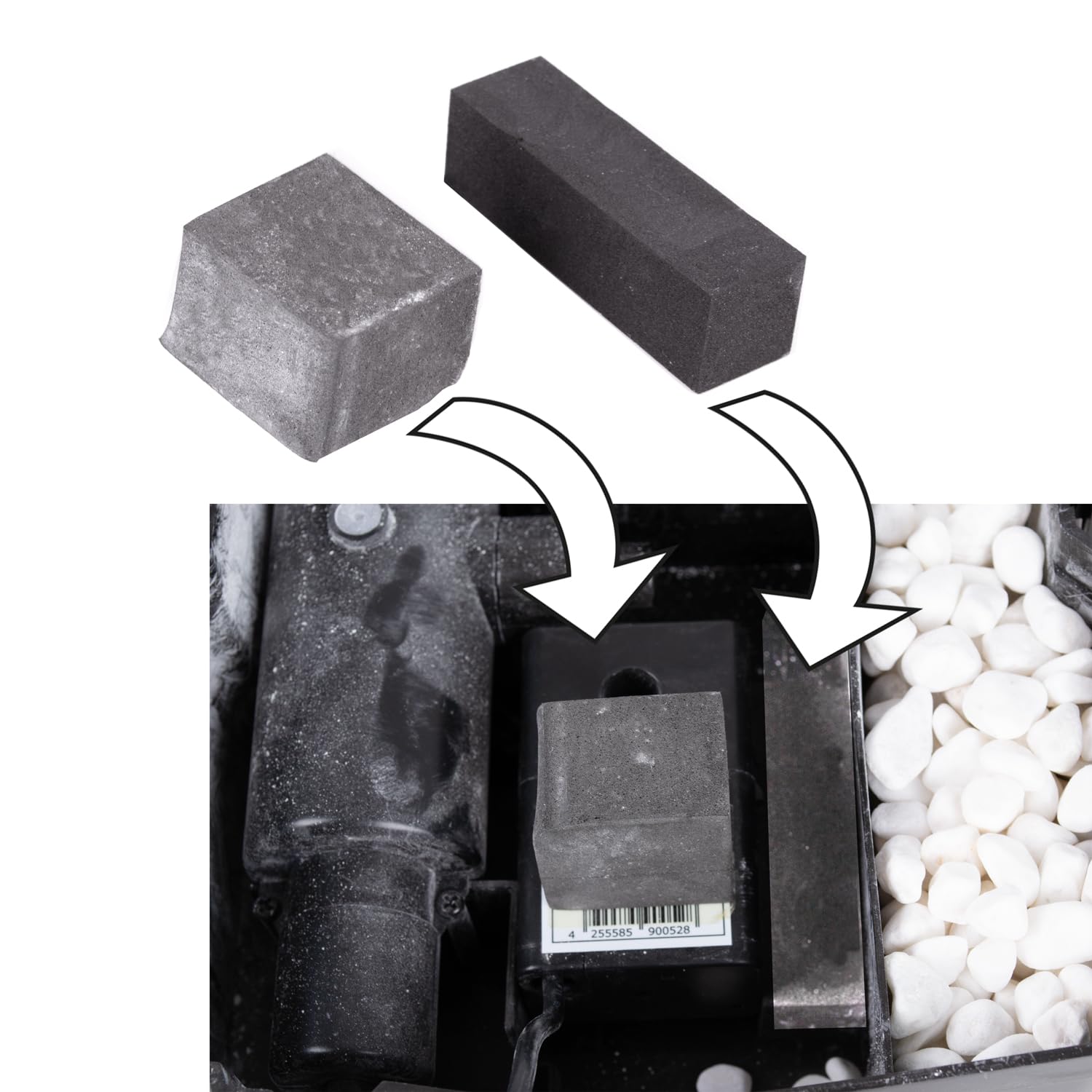AMUR Kit Pompe Fontaine Solaire de Bassin avec Bac de Filtration UV Anti-Algues, Batterie Li-ion, Panneau Solaire Cadre Alu Robuste (Aqua-vital 9-uv-c)