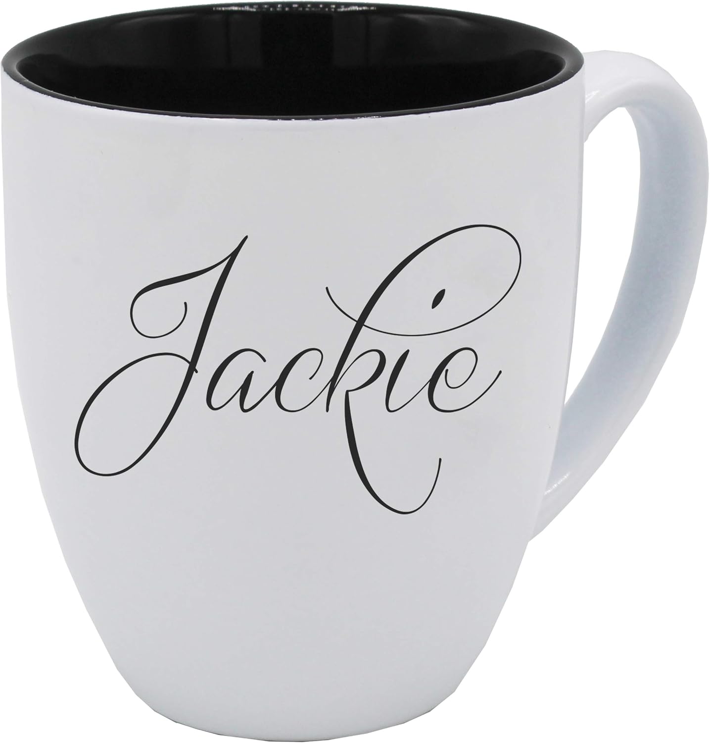 Custom Engraved Coffee Latte Mug – Personalized Coffee Cup (White)