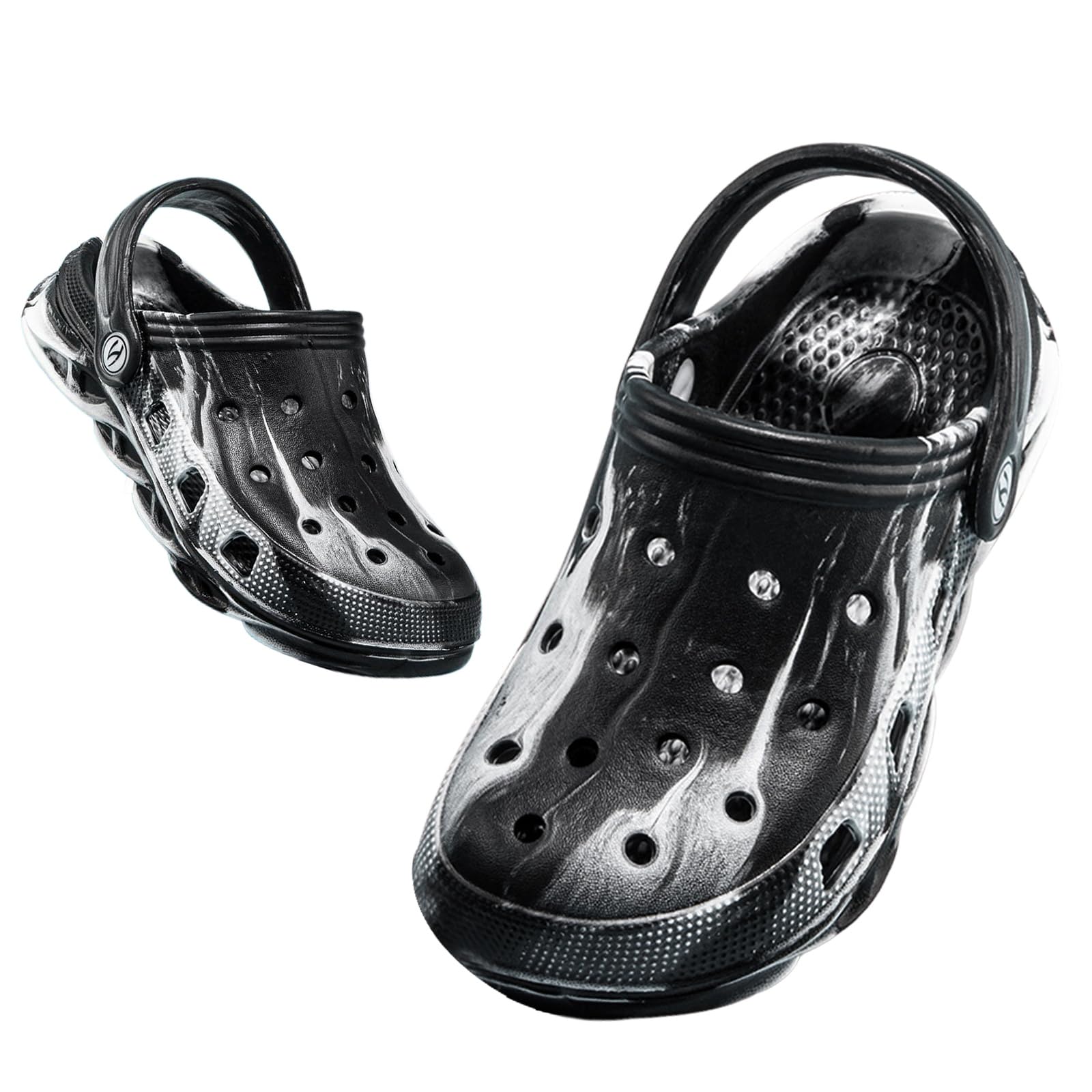 Knemksplanet Little Kids Clogs Classic Home Garden Clogs Toddler Slip on Water Shoes Indoor Outdoor Pool Beach Sandals Slippers for Boys Girls